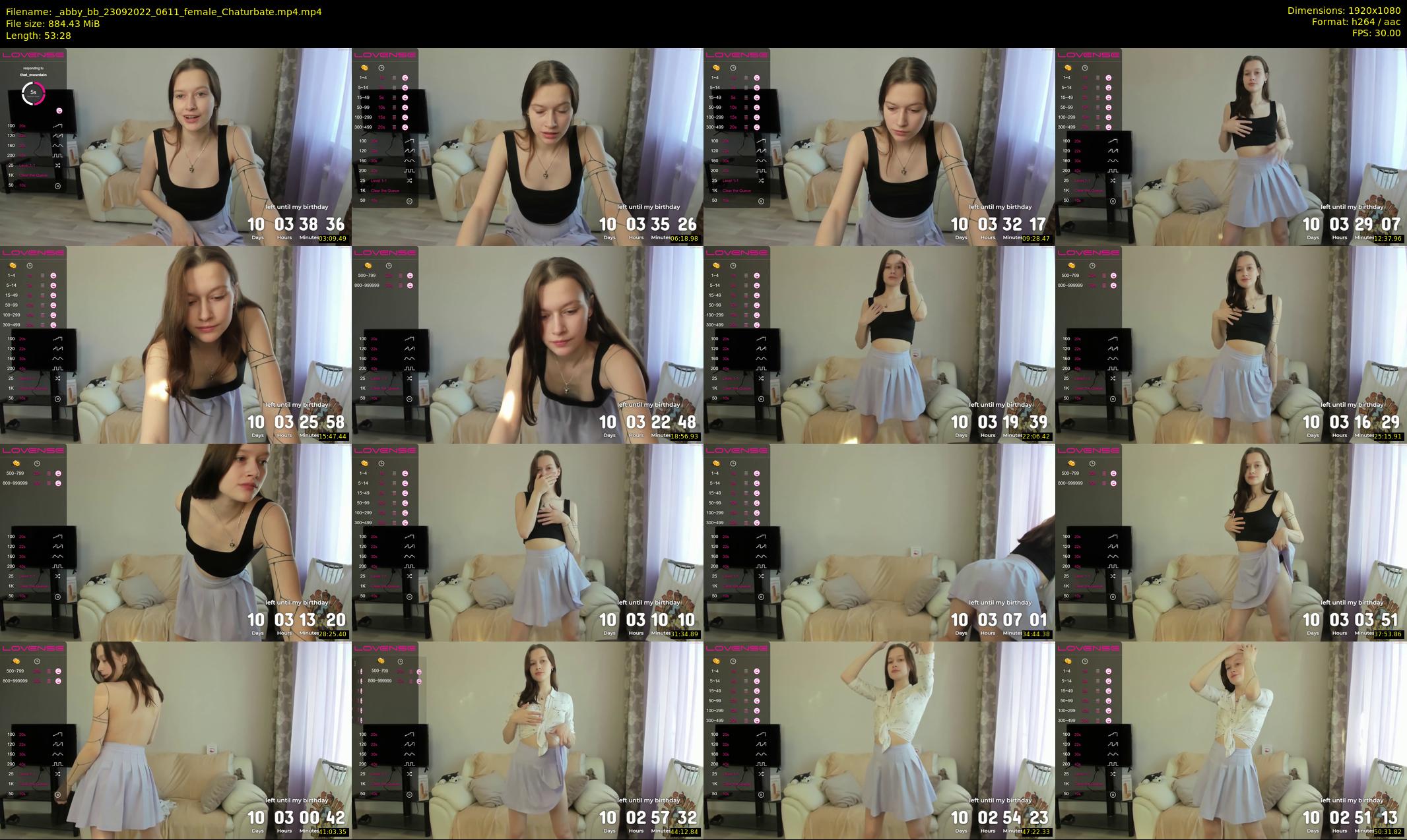 _abby_bb — 54 minute Chaturbate female cam show recording, 1080p, Sep 23, 2022