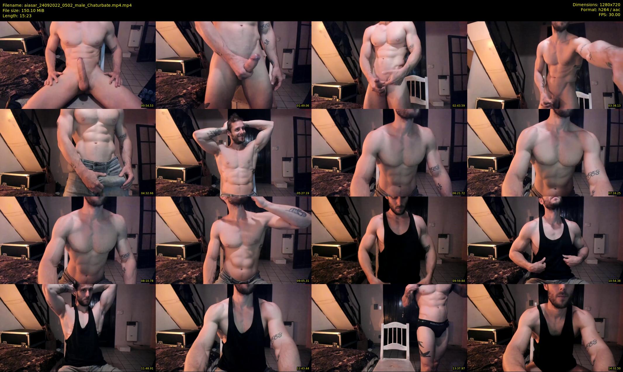 aiasar — 16 minute Chaturbate male cam show recording, 720p, Sep 24, 2022
