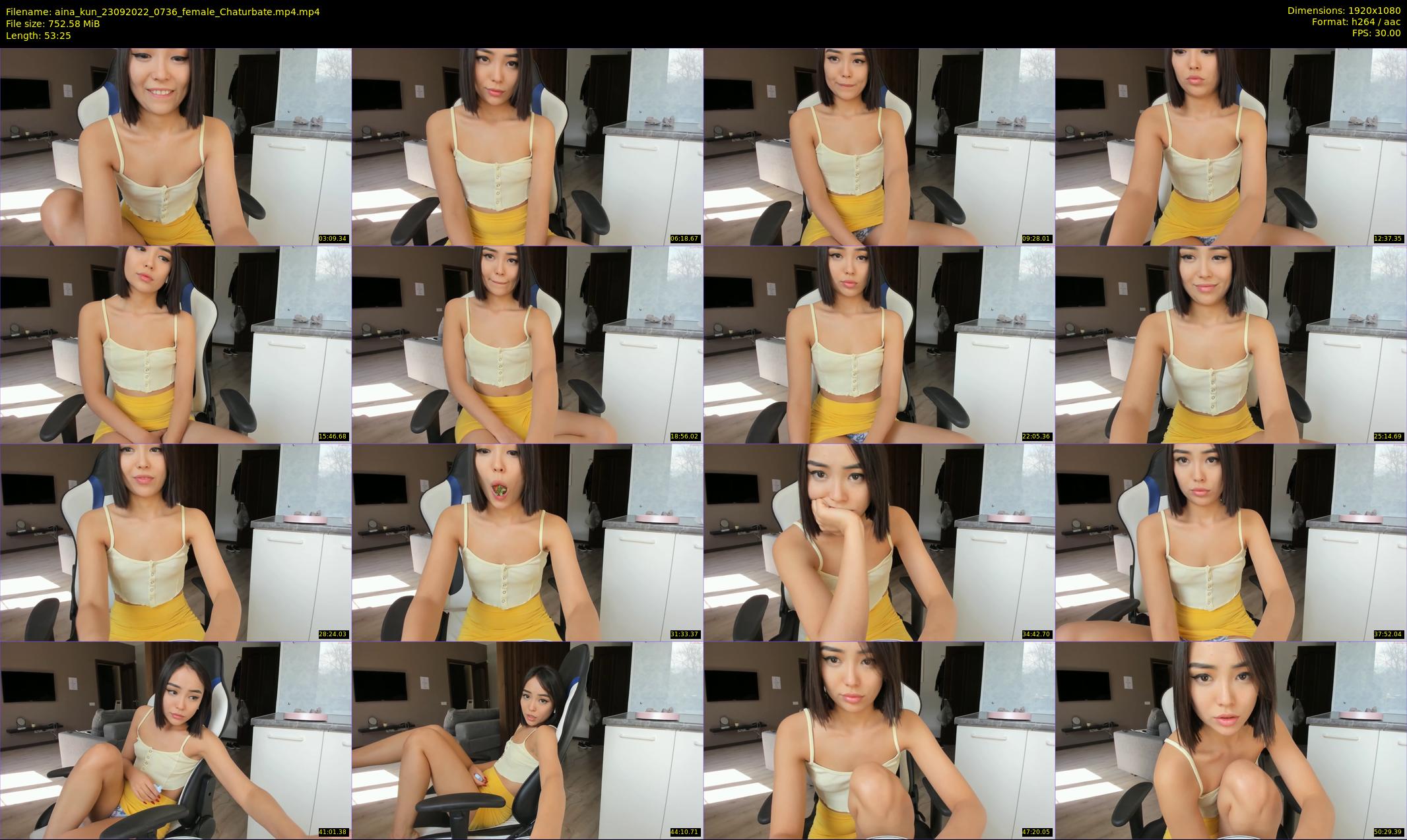 aina_kun — 54 minute Chaturbate female cam show recording, 1080p, Sep 23, 2022
