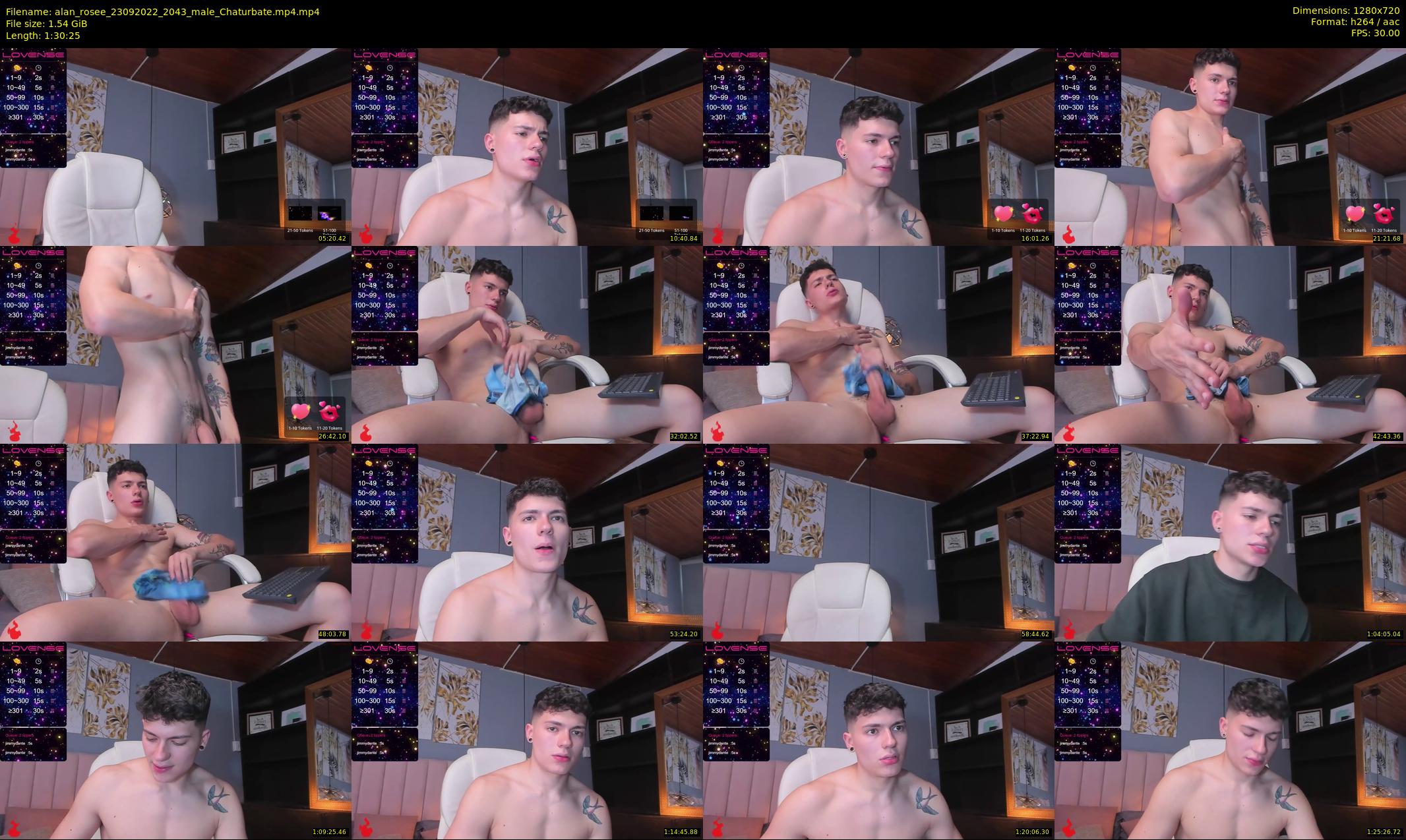 alan_rosee — 91 minute Chaturbate male cam show recording, 720p, Sep 23, 2022