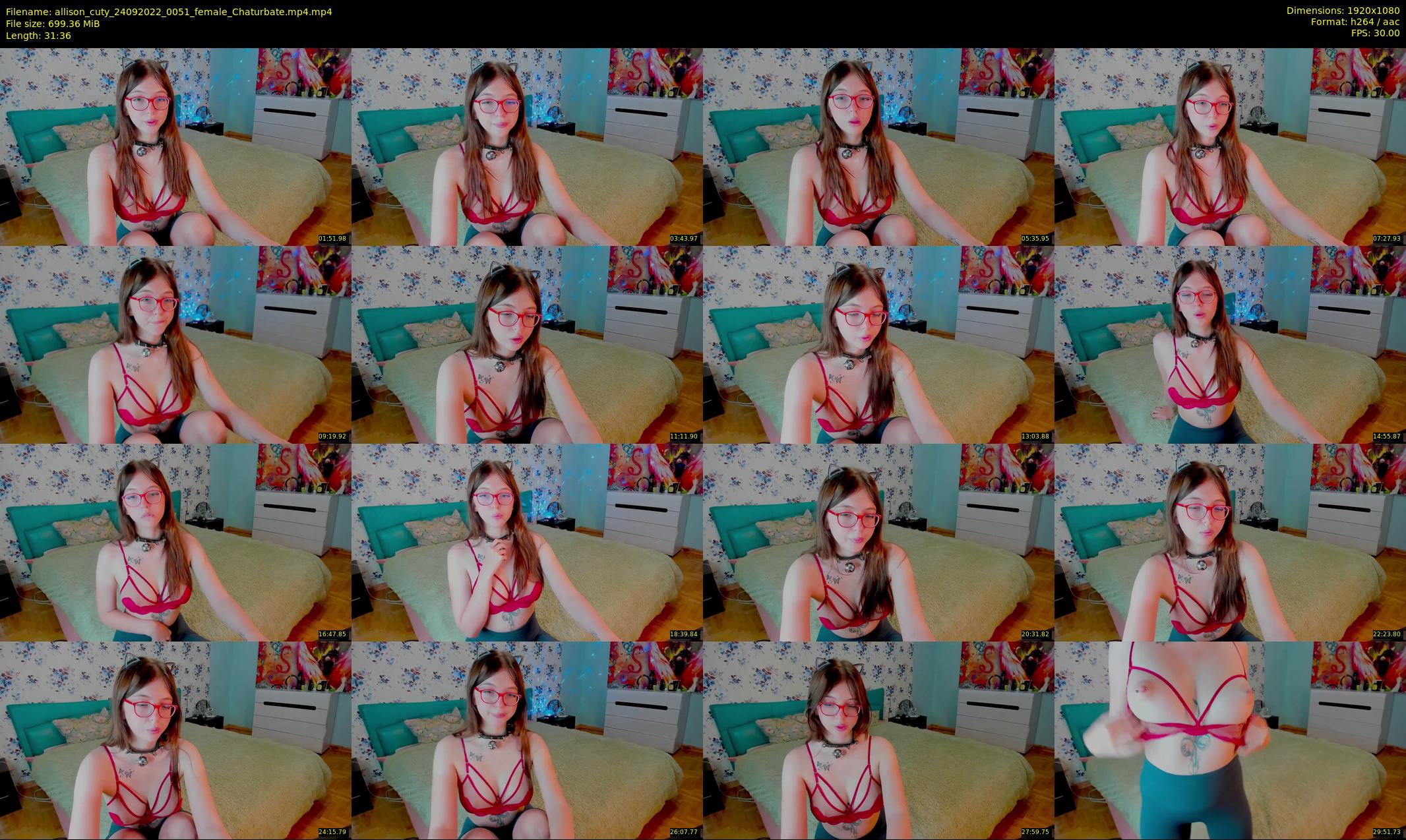 allison_cuty — 32 minute Chaturbate female cam show recording, 1080p, Sep 24, 2022