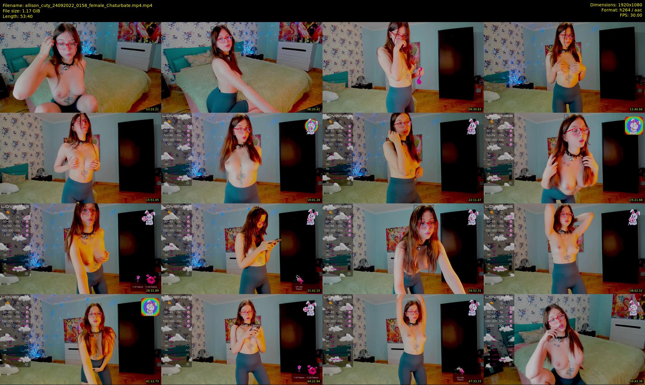 allison_cuty — 54 minute Chaturbate female cam show recording, 1080p, Sep 24, 2022