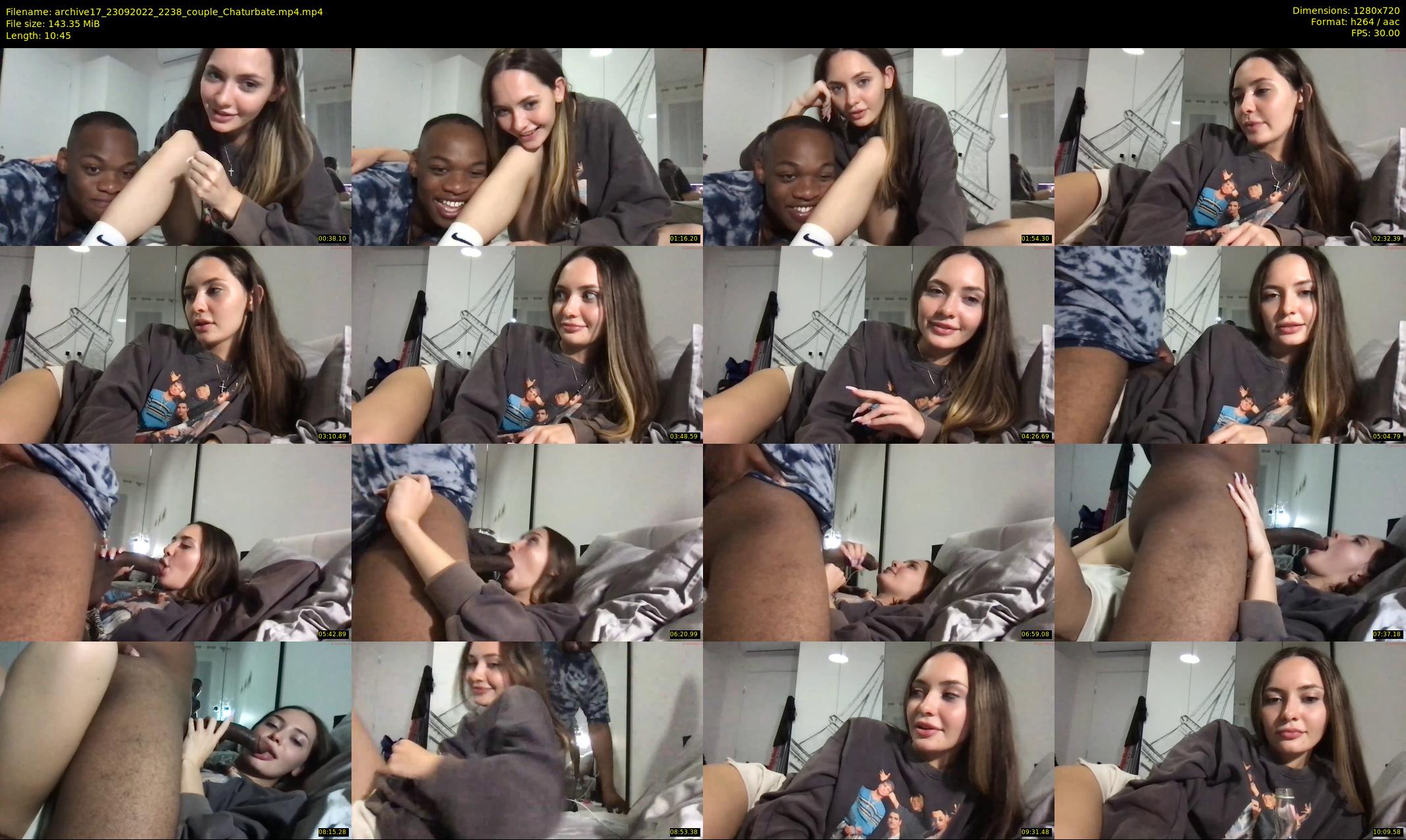 archive17 — 11 minute Chaturbate couple cam show recording, 720p, Sep 23, 2022