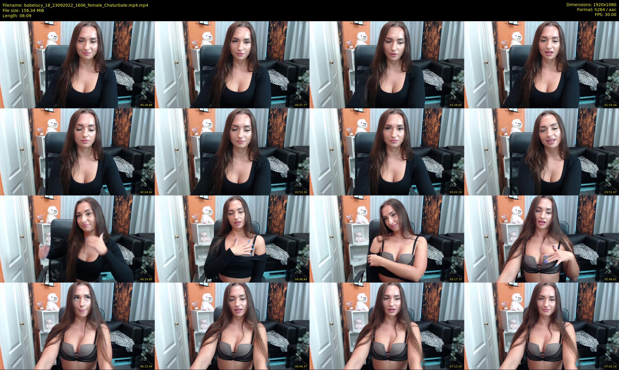 babelucy_18 — 9 minute Chaturbate female cam show recording, 1080p, Sep 23, 2022