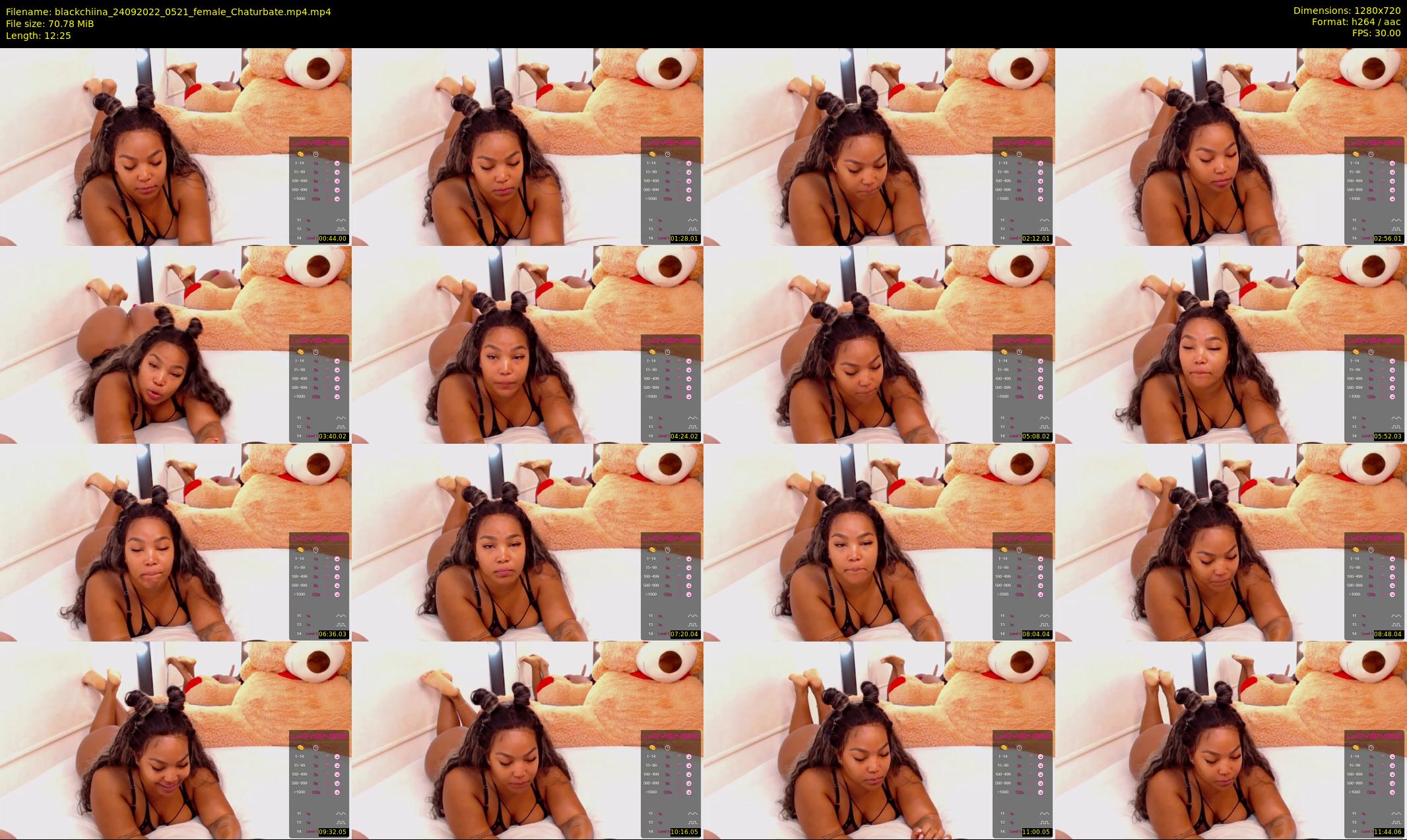 blackchiina — 13 minute Chaturbate female cam show recording, 720p, Sep 24, 2022