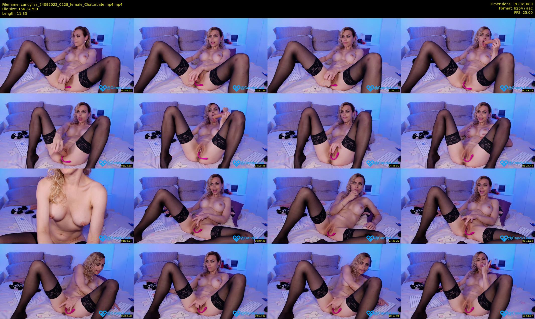 candylisa — 12 minute Chaturbate female cam show recording, 1080p, Sep 24, 2022