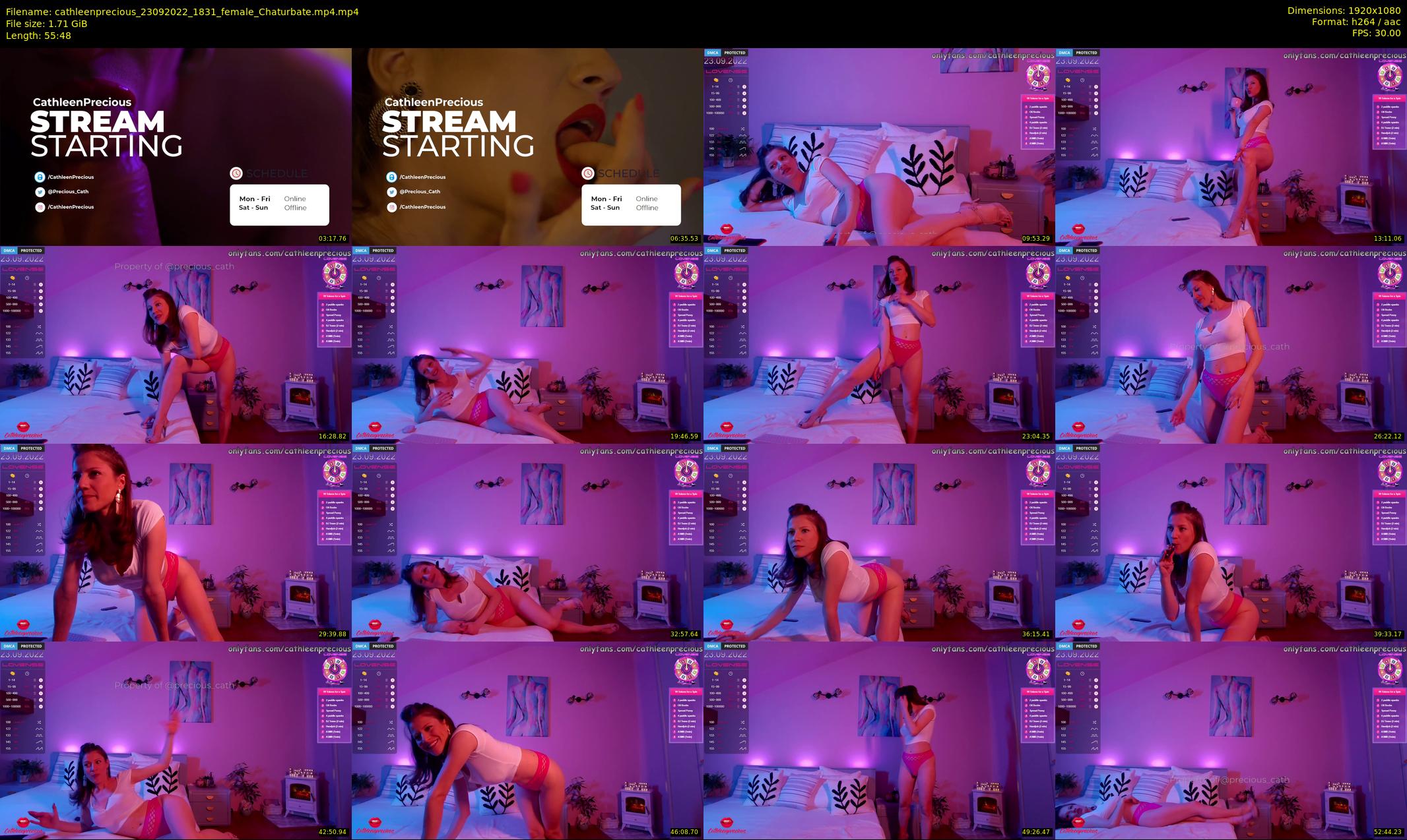 cathleenprecious — 56 minute Chaturbate female cam show recording, 1080p, Sep 23, 2022