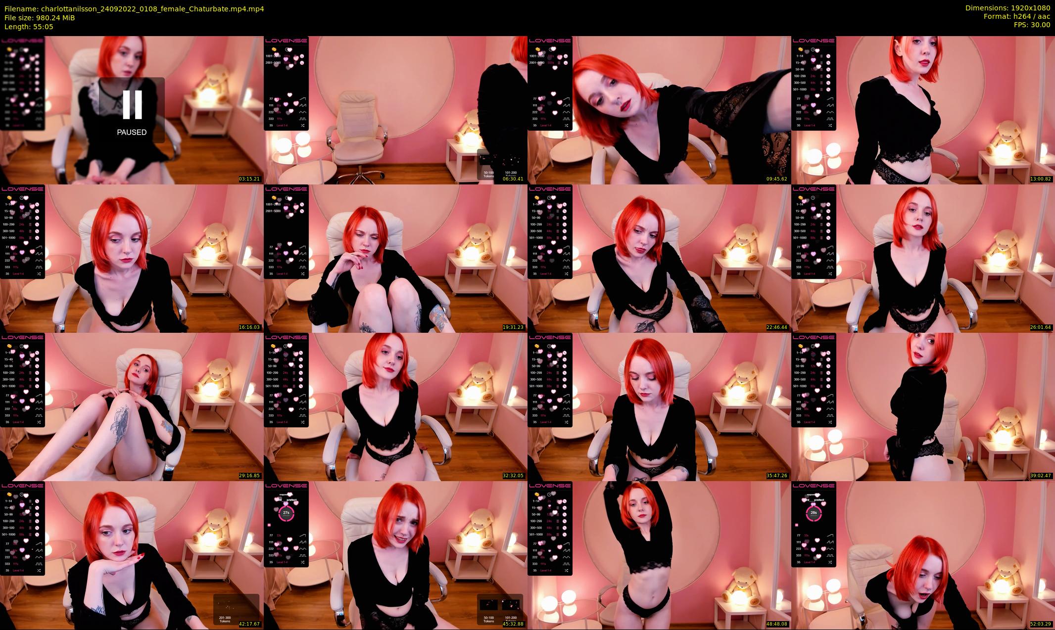 charlottanilsson — 56 minute Chaturbate female cam show recording, 1080p, Sep 24, 2022