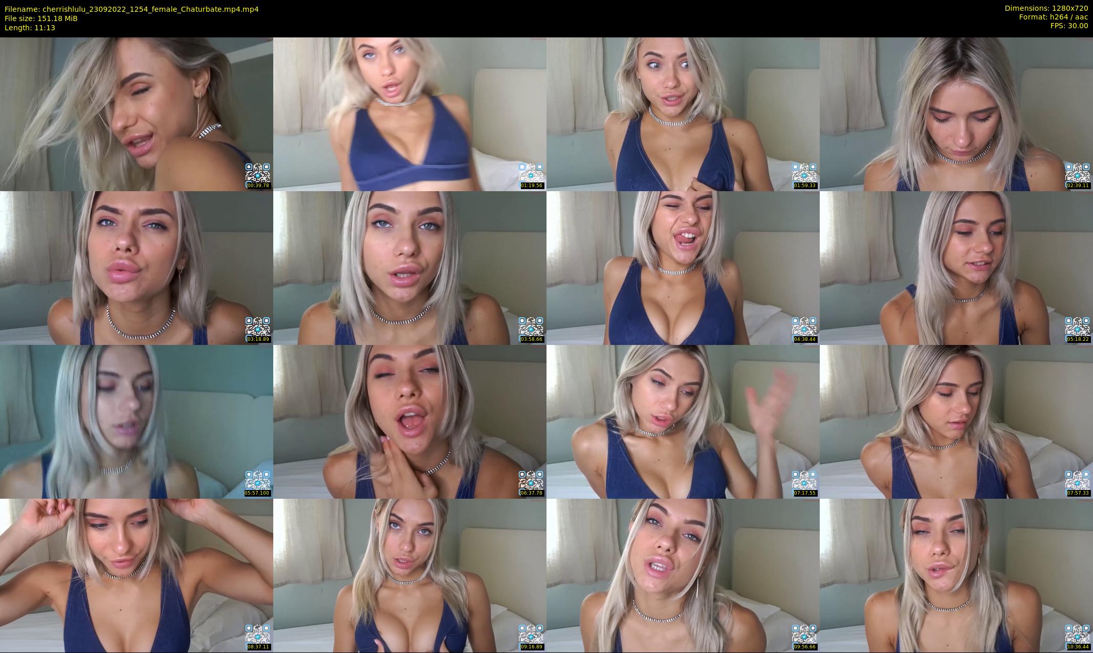 cherrishlulu — 12 minute Chaturbate female cam show recording, 720p, Sep 23, 2022