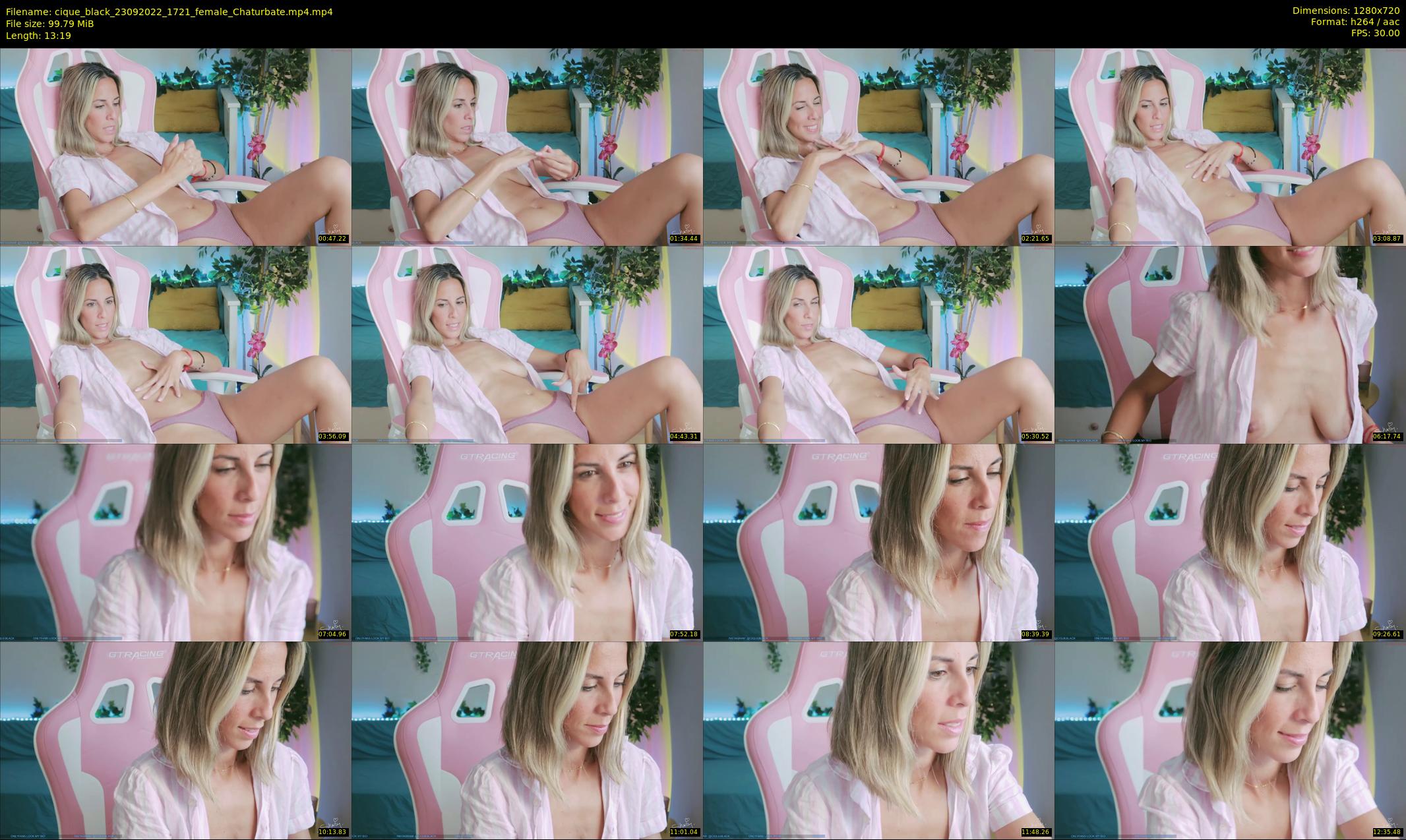 cique_black — 14 minute Chaturbate female cam show recording, 720p, Sep 23, 2022