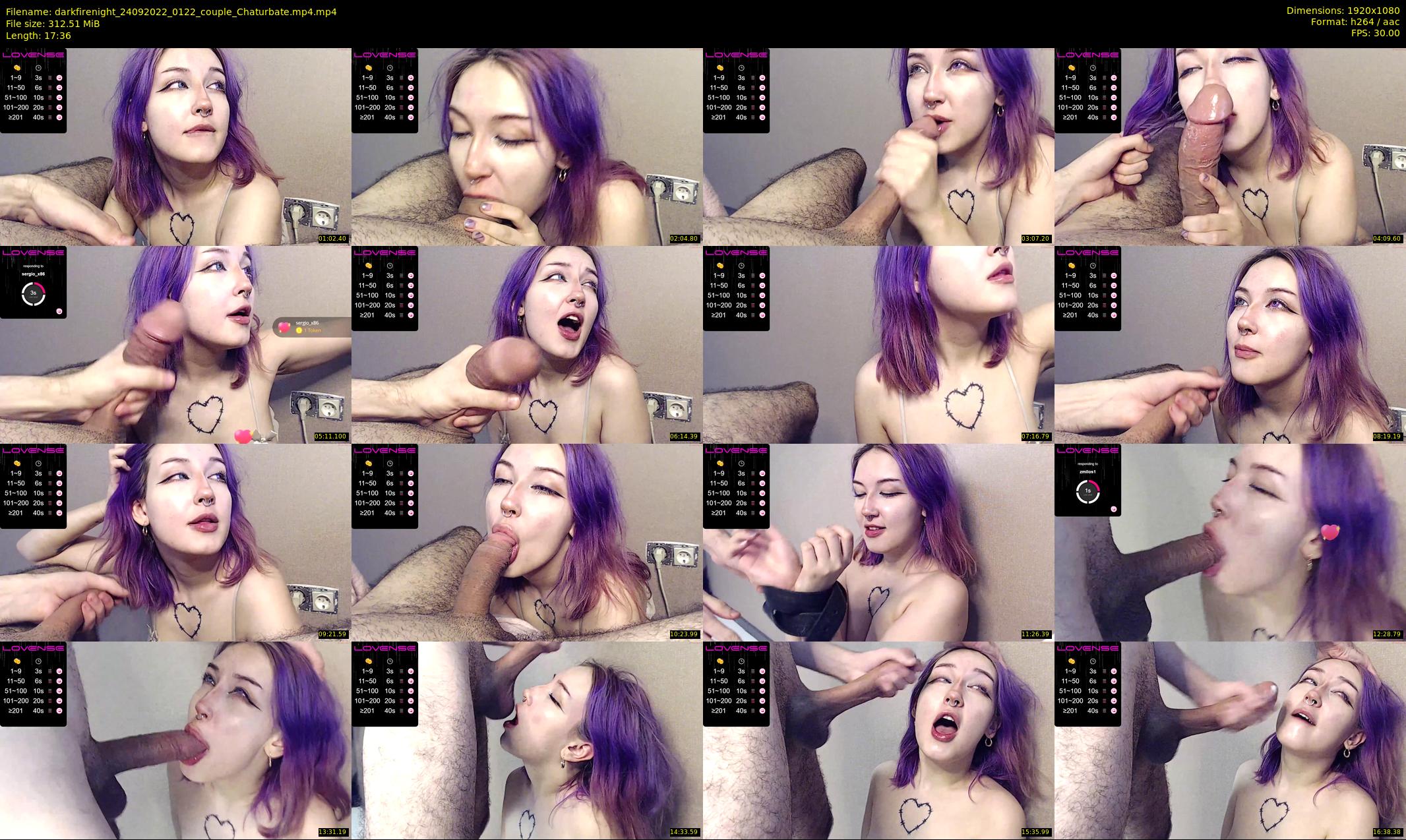 darkfirenight — 18 minute Chaturbate couple cam show recording, 1080p, Sep 24, 2022