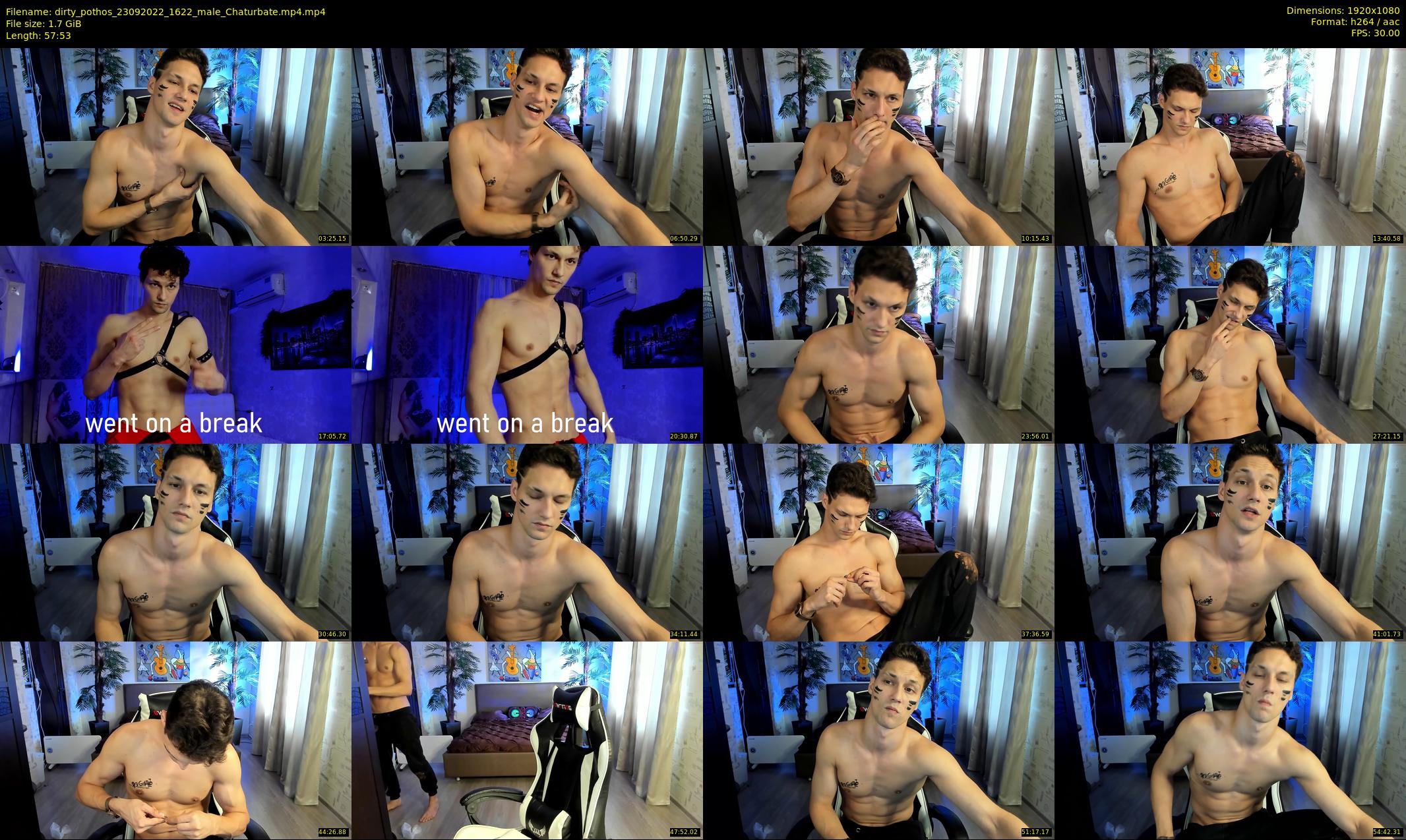 dirty_pothos — 58 minute Chaturbate male cam show recording, 1080p, Sep 23, 2022