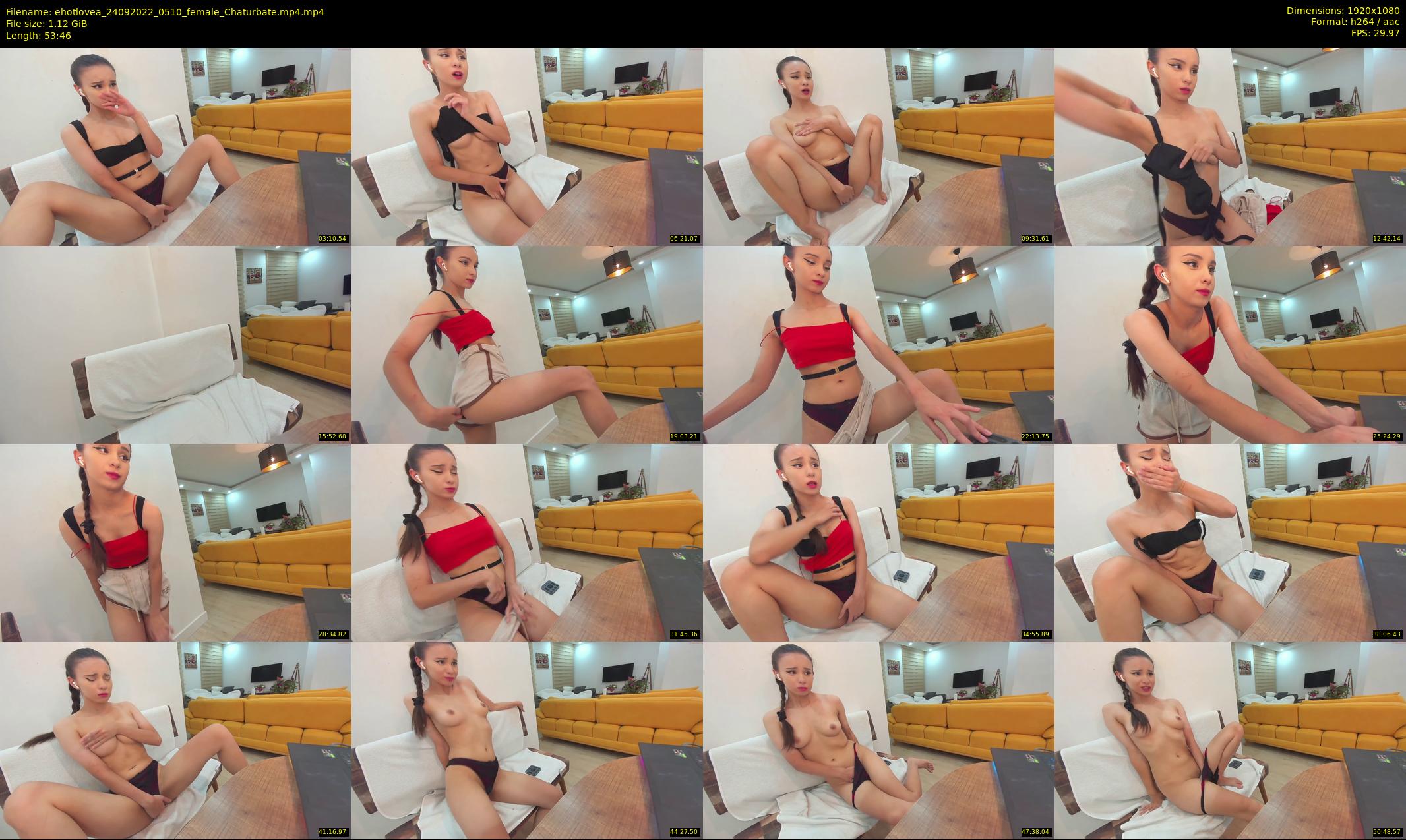 ehotlovea — 54 minute Chaturbate female cam show recording, 1080p, Sep 24, 2022
