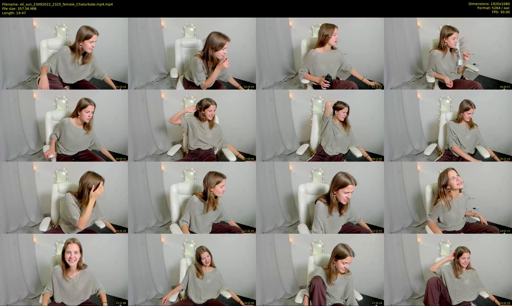 eli_sun — 20 minute Chaturbate female cam show recording, 1080p, Sep 23, 2022