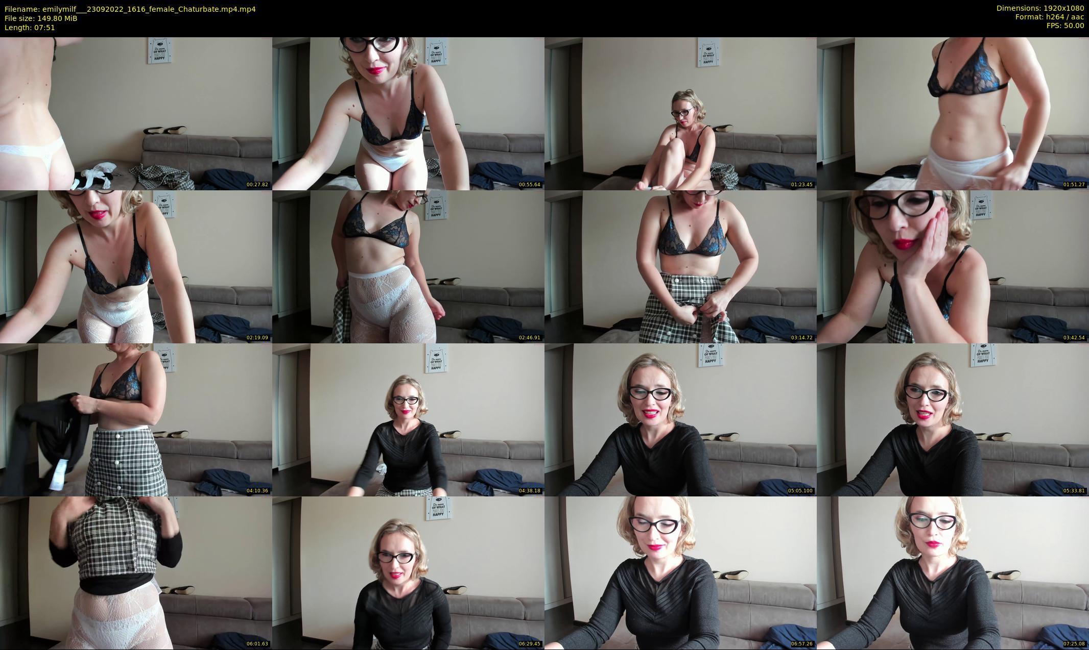 emilymilf__ — 8 minute Chaturbate female cam show recording, 1080p, Sep 23, 2022