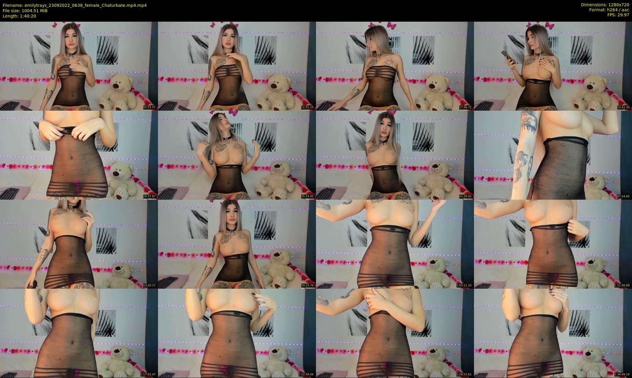 emilytrays — 101 minute Chaturbate female cam show recording, 720p, Sep 23, 2022
