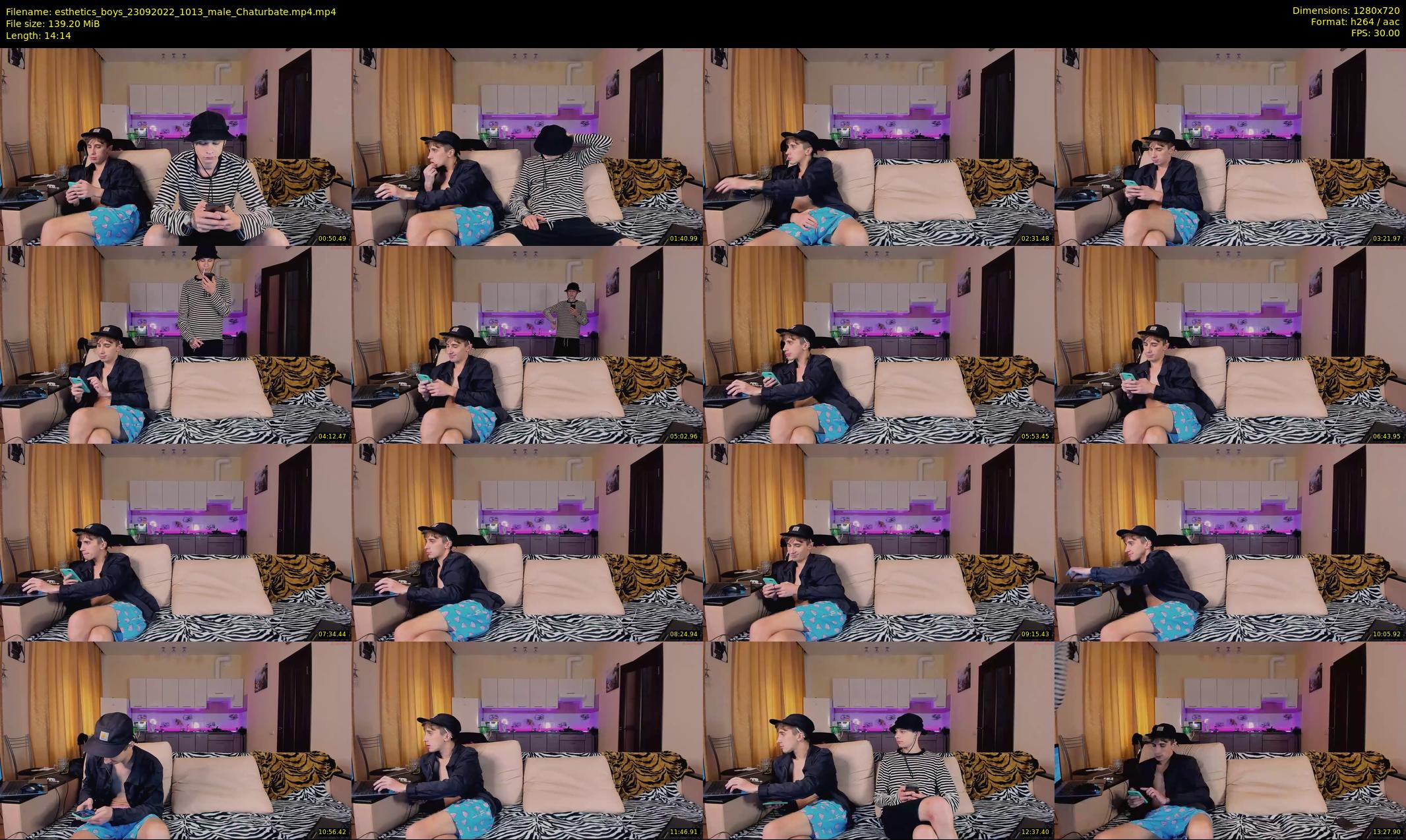 esthetics_boys — 15 minute Chaturbate male cam show recording, 720p, Sep 23, 2022
