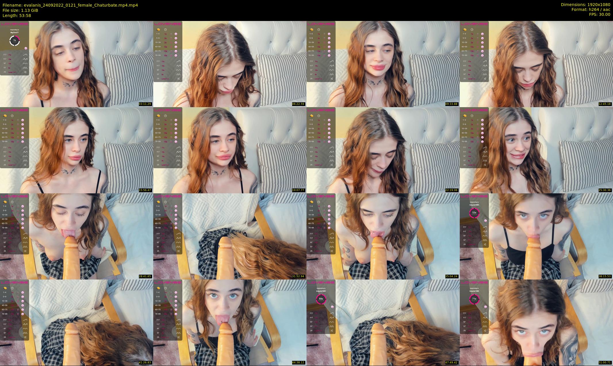 evalanis — 54 minute Chaturbate couple cam show recording, 1080p, Sep 24, 2022