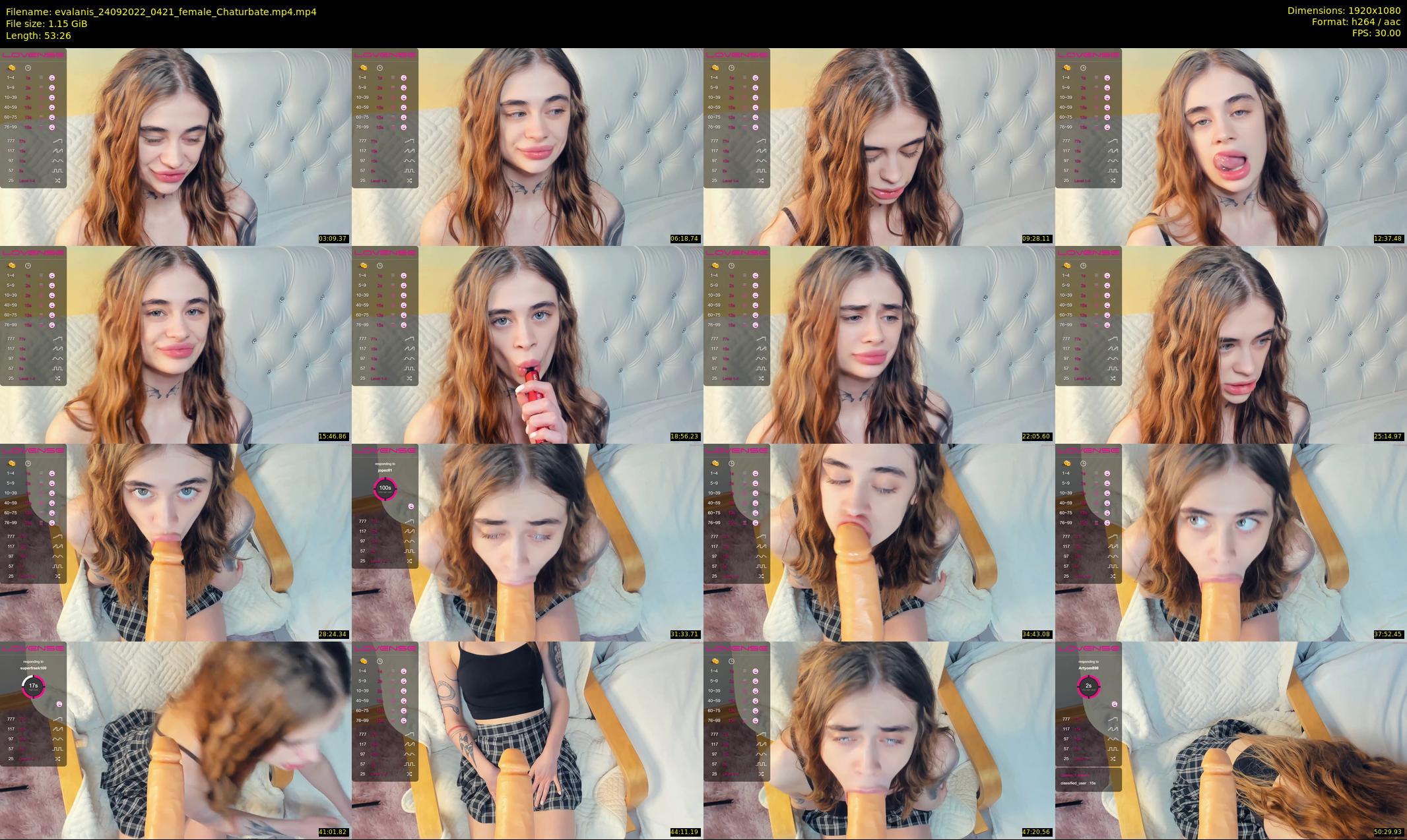 evalanis — 54 minute Chaturbate couple cam show recording, 1080p, Sep 24, 2022