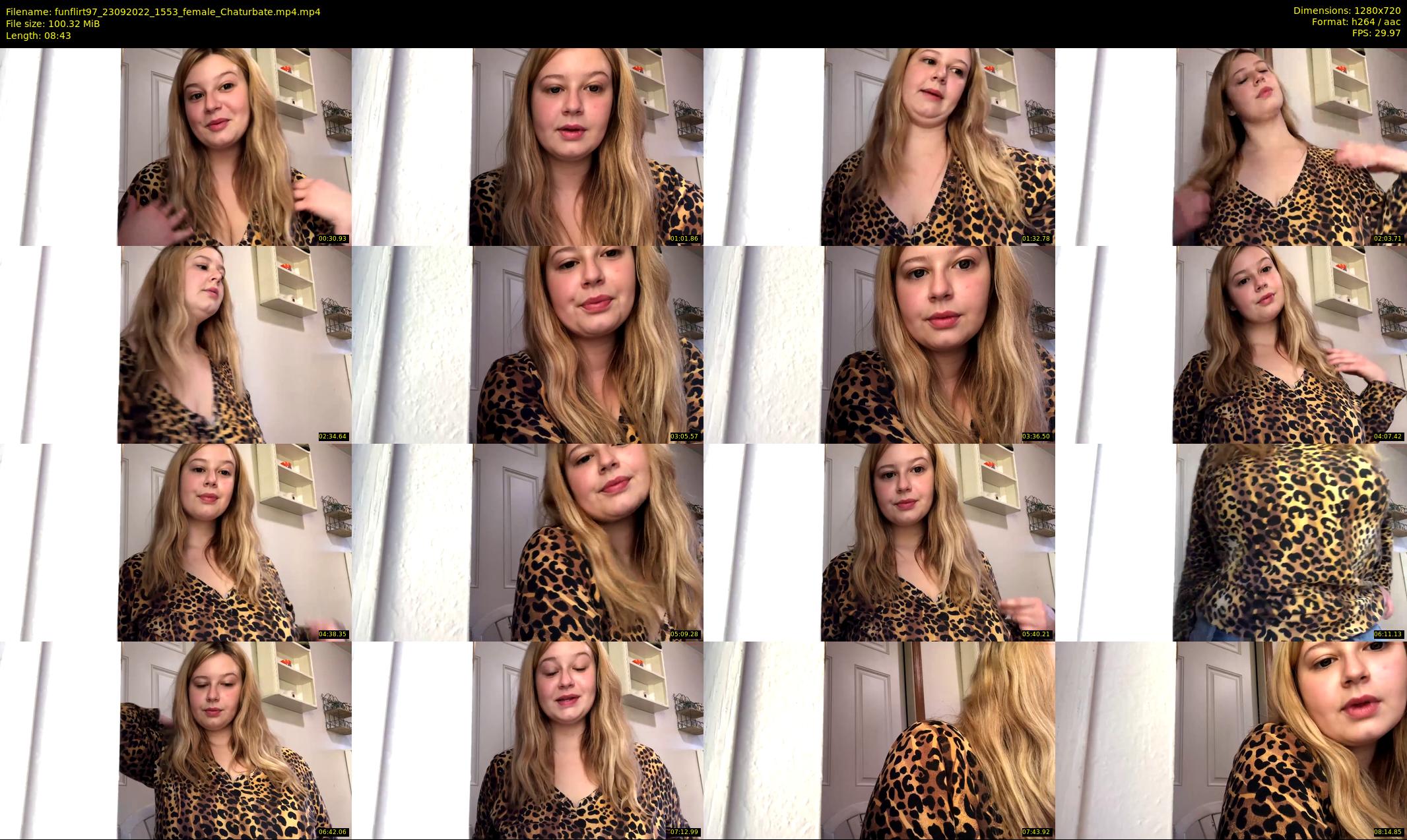 funflirt97 — 9 minute Chaturbate female cam show recording, 720p, Sep 23, 2022