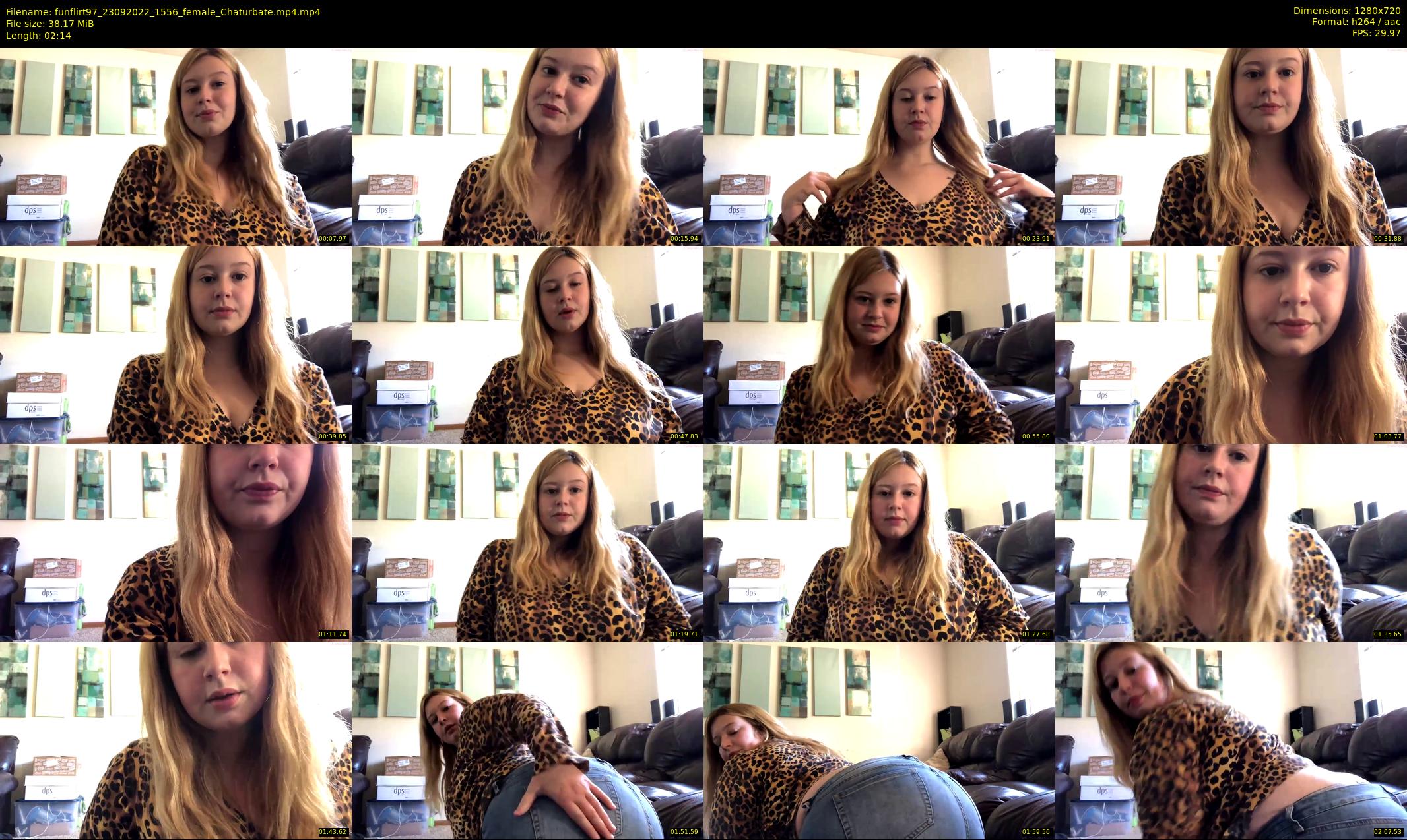 funflirt97 — 3 minute Chaturbate female cam show recording, 720p, Sep 23, 2022