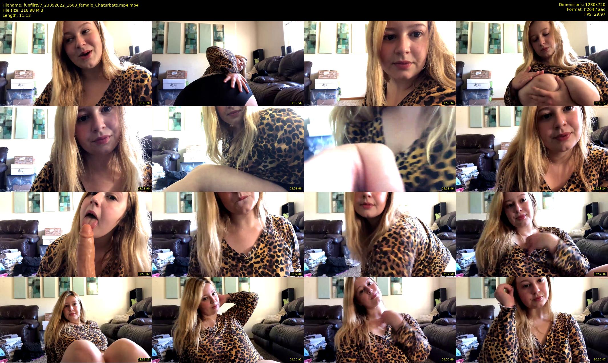 funflirt97 — 12 minute Chaturbate female cam show recording, 720p, Sep 23, 2022