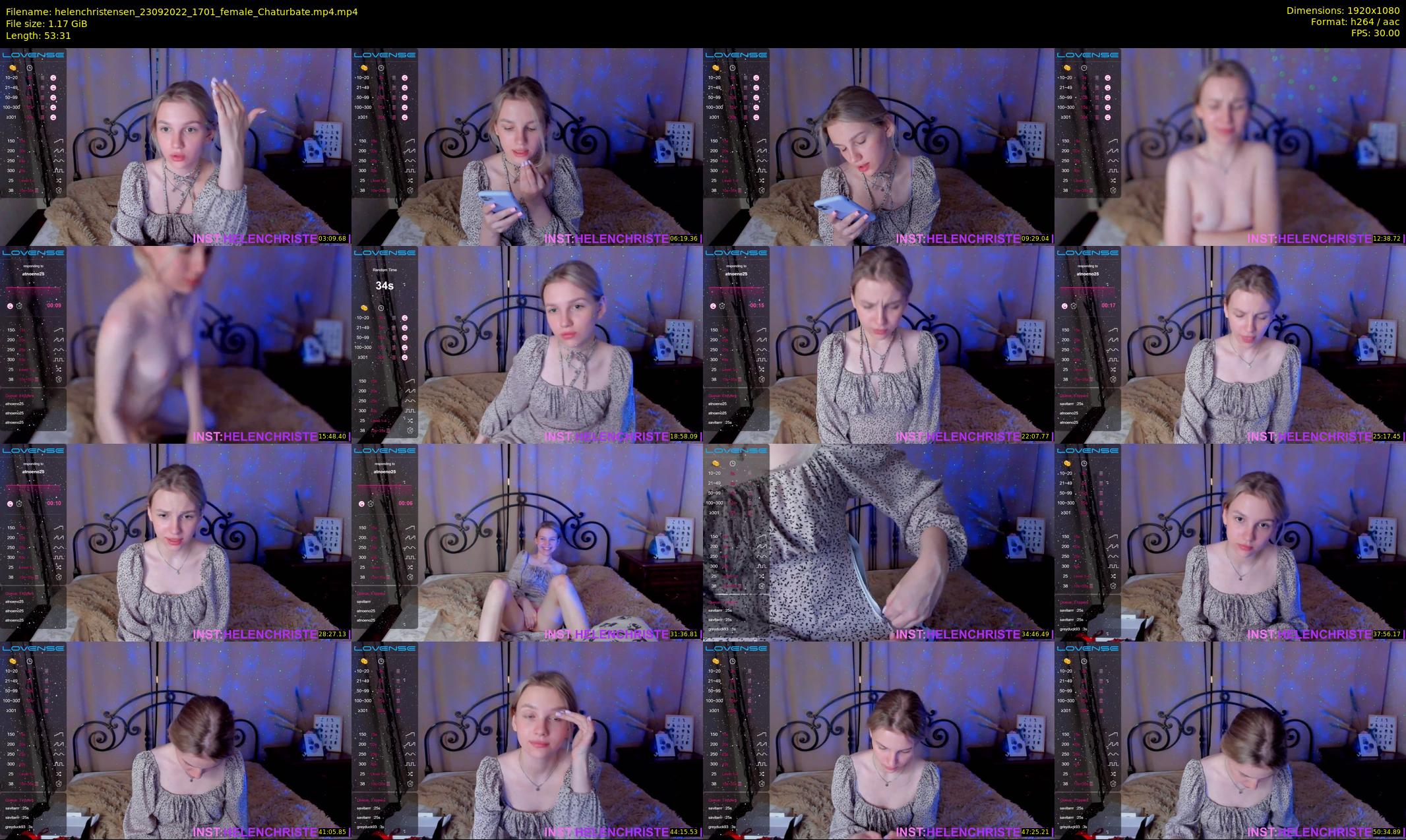 helenchristensen — 54 minute Chaturbate female cam show recording, 1080p, Sep 23, 2022