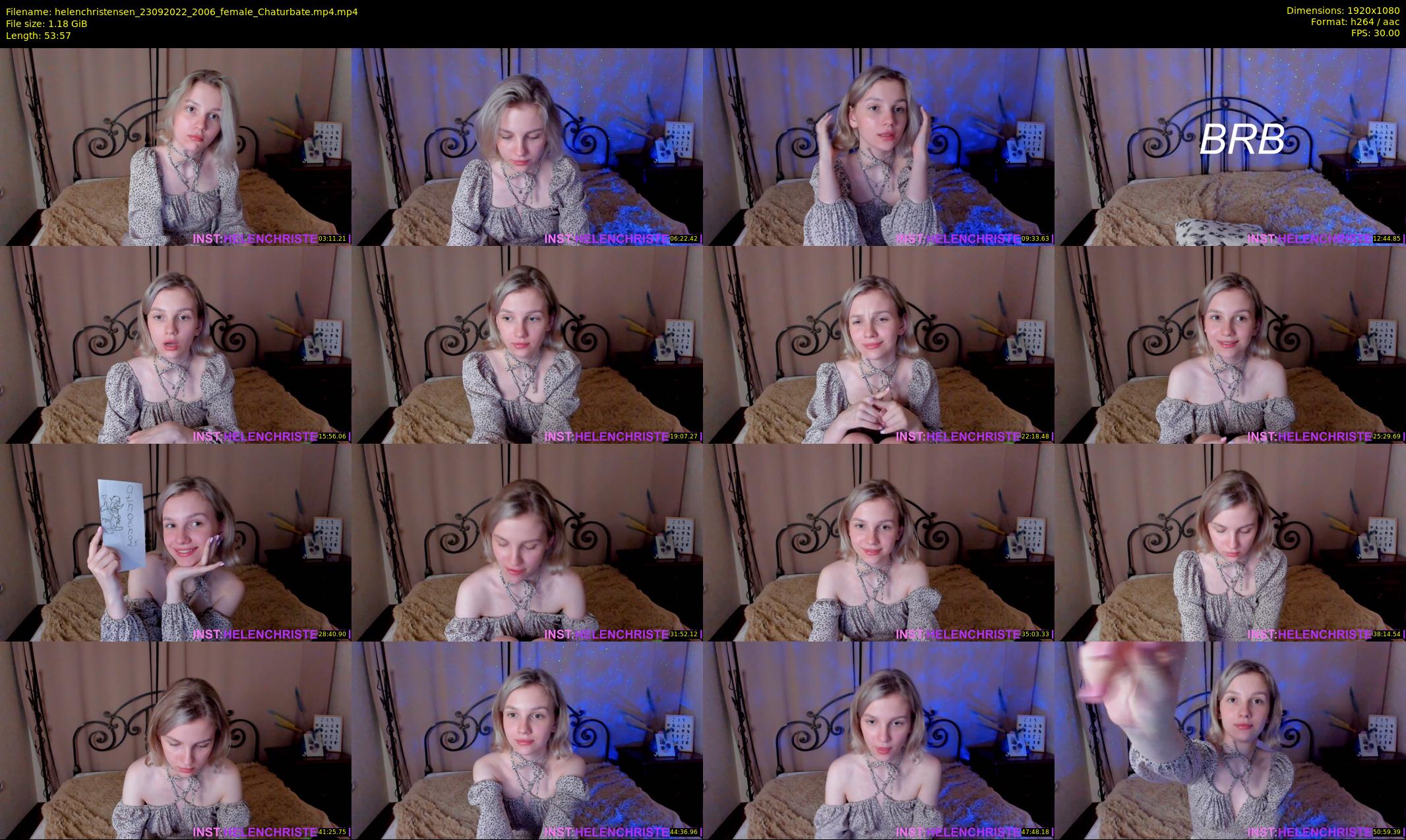 helenchristensen — 54 minute Chaturbate female cam show recording, 1080p, Sep 23, 2022