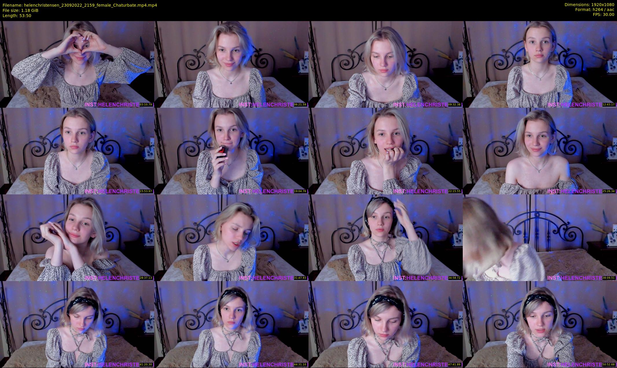 helenchristensen — 54 minute Chaturbate female cam show recording, 1080p, Sep 23, 2022