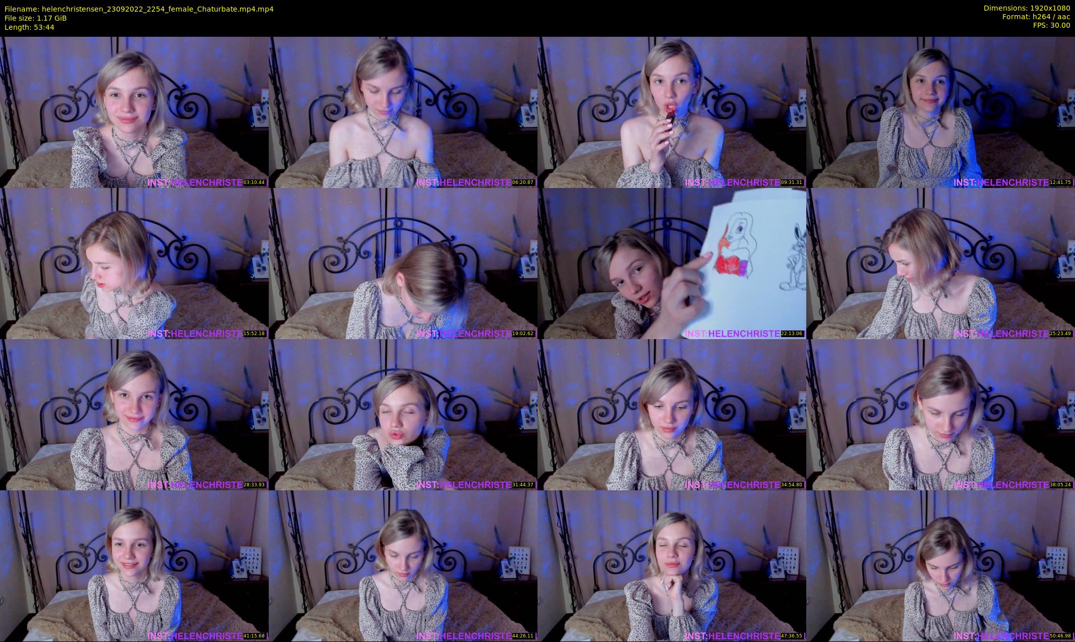 helenchristensen — 54 minute Chaturbate female cam show recording, 1080p, Sep 23, 2022