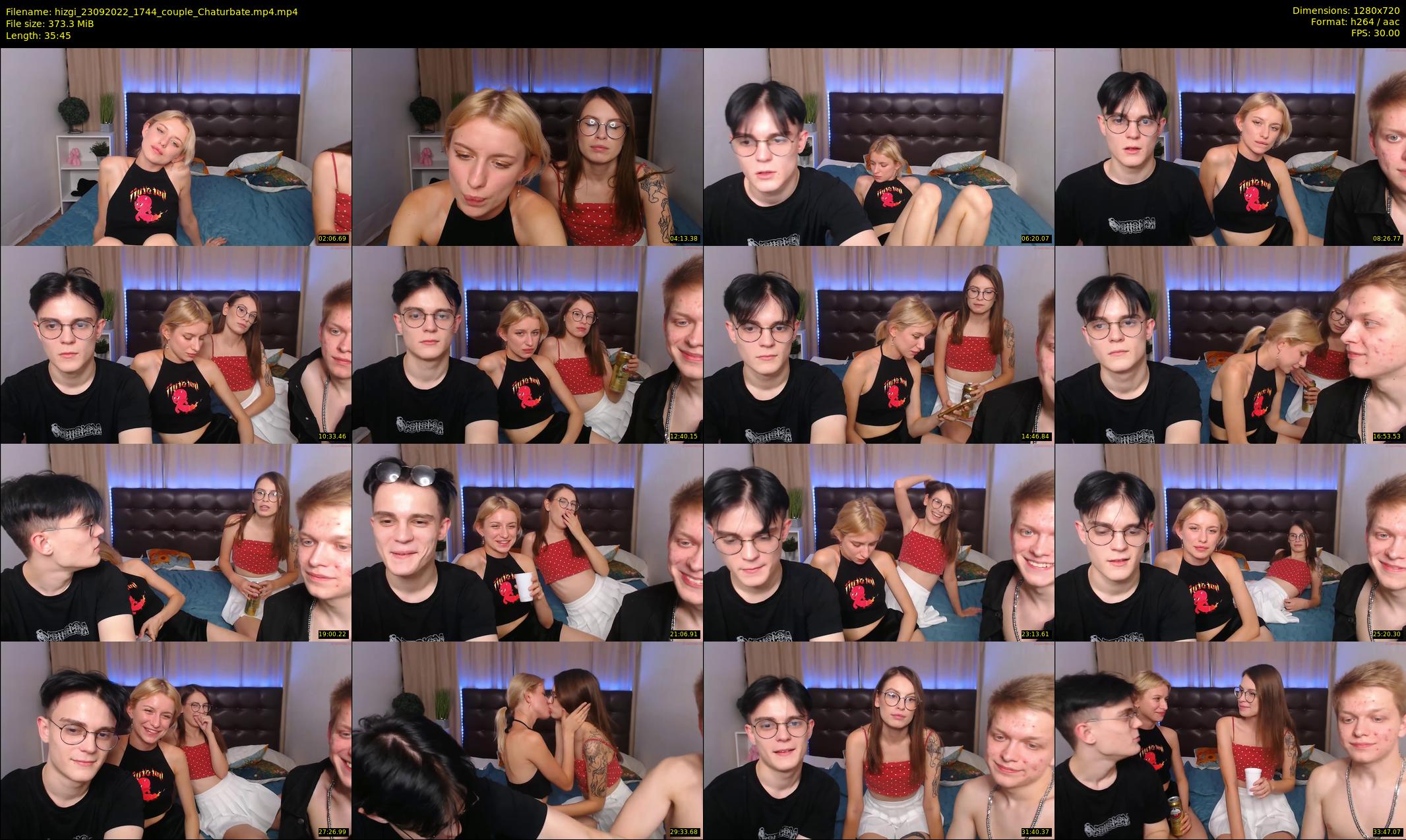 hizgi — 36 minute Chaturbate couple cam show recording, 720p, Sep 23, 2022