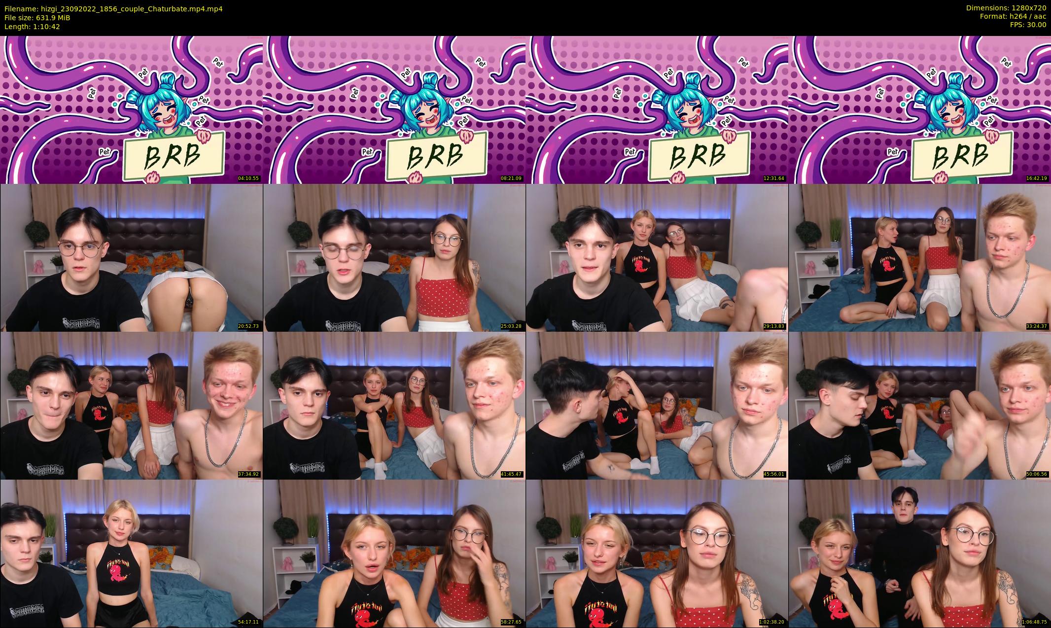 hizgi — 71 minute Chaturbate couple cam show recording, 720p, Sep 23, 2022