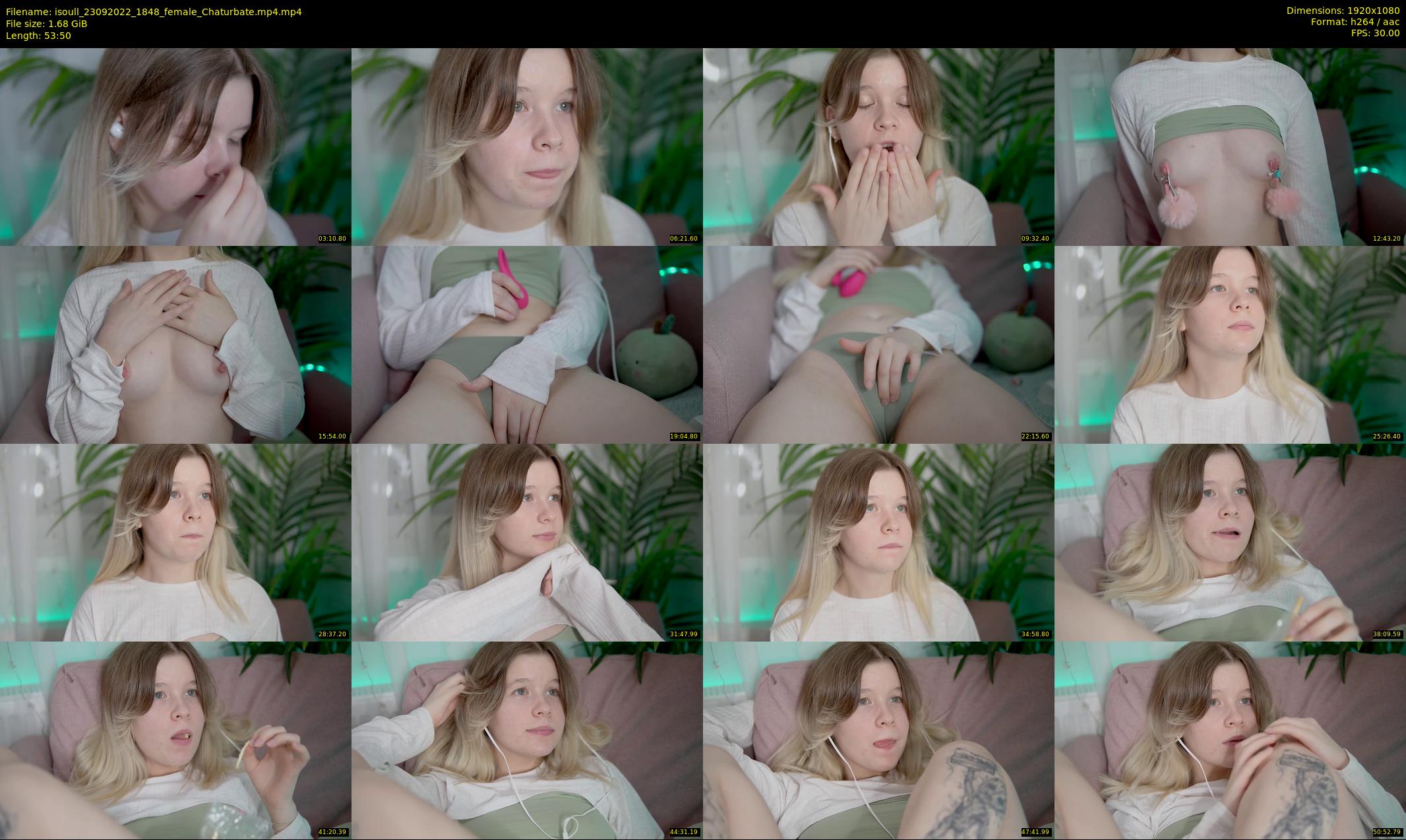 isoull — 54 minute Chaturbate female cam show recording, 1080p, Sep 23, 2022