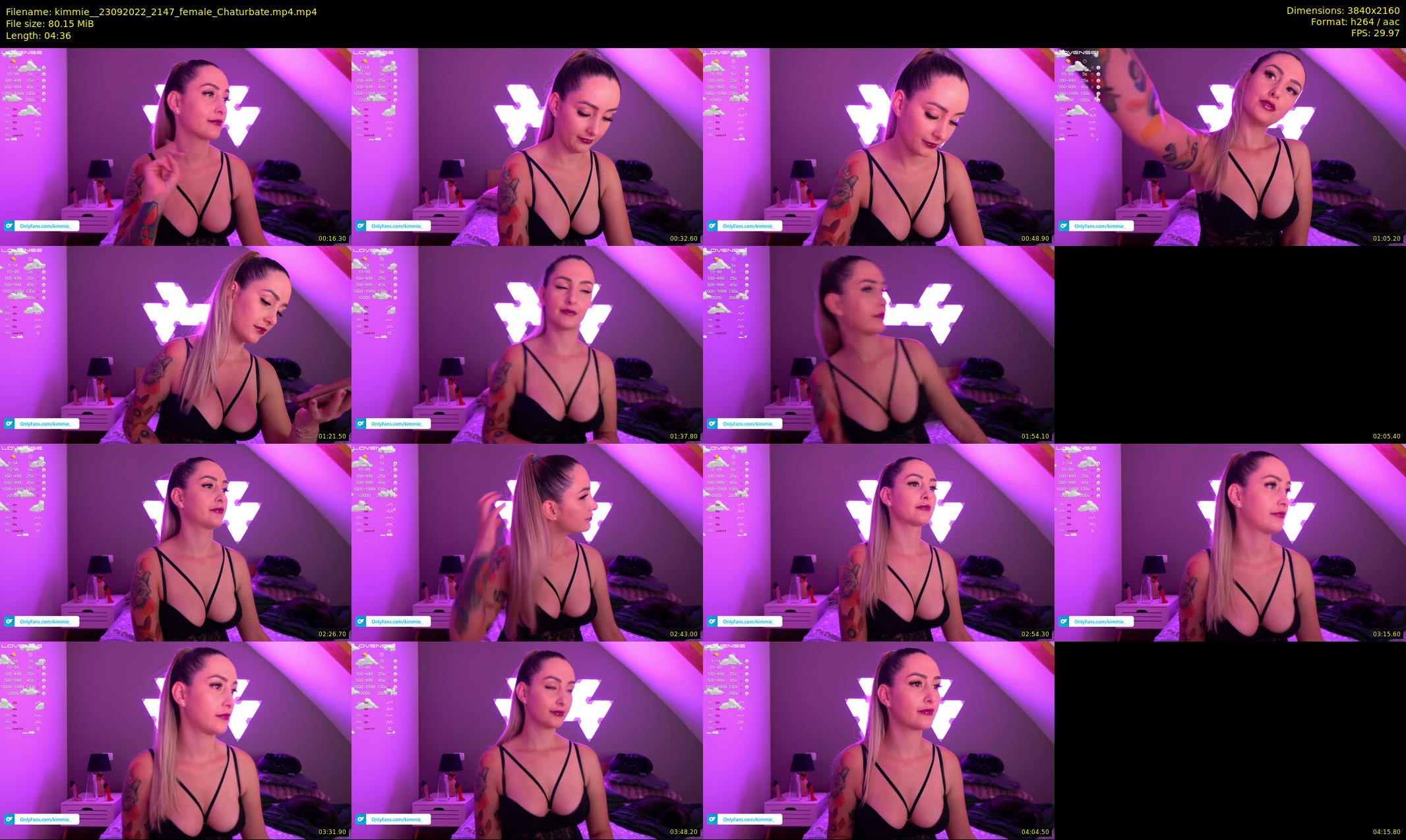 kimmie_ — 5 minute Chaturbate female cam show recording, 4K, Sep 23, 2022
