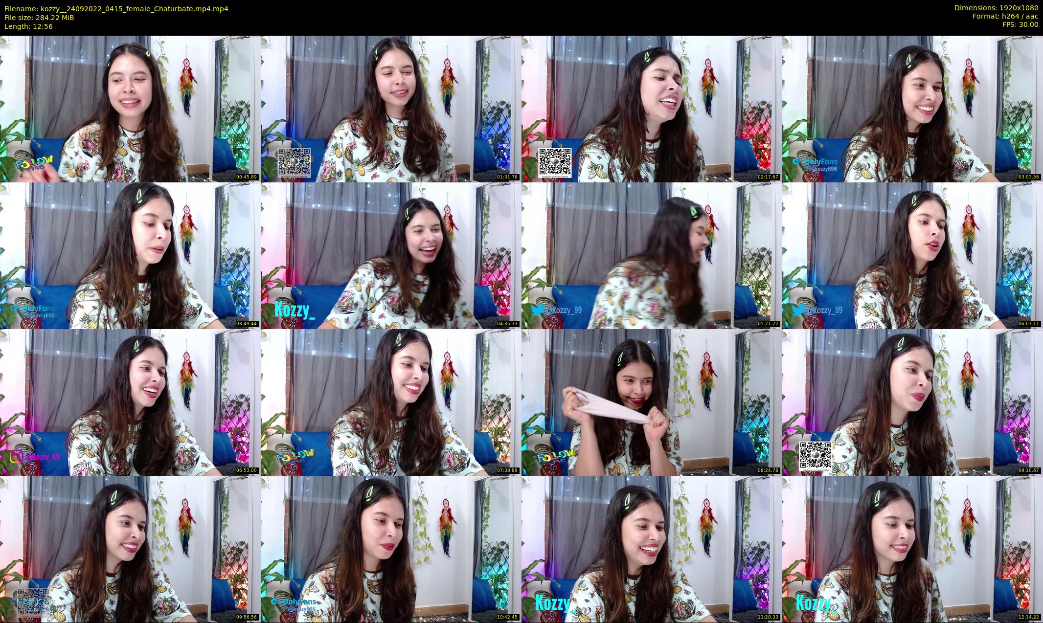 kozzy_ — 13 minute Chaturbate female cam show recording, 1080p, Sep 24, 2022