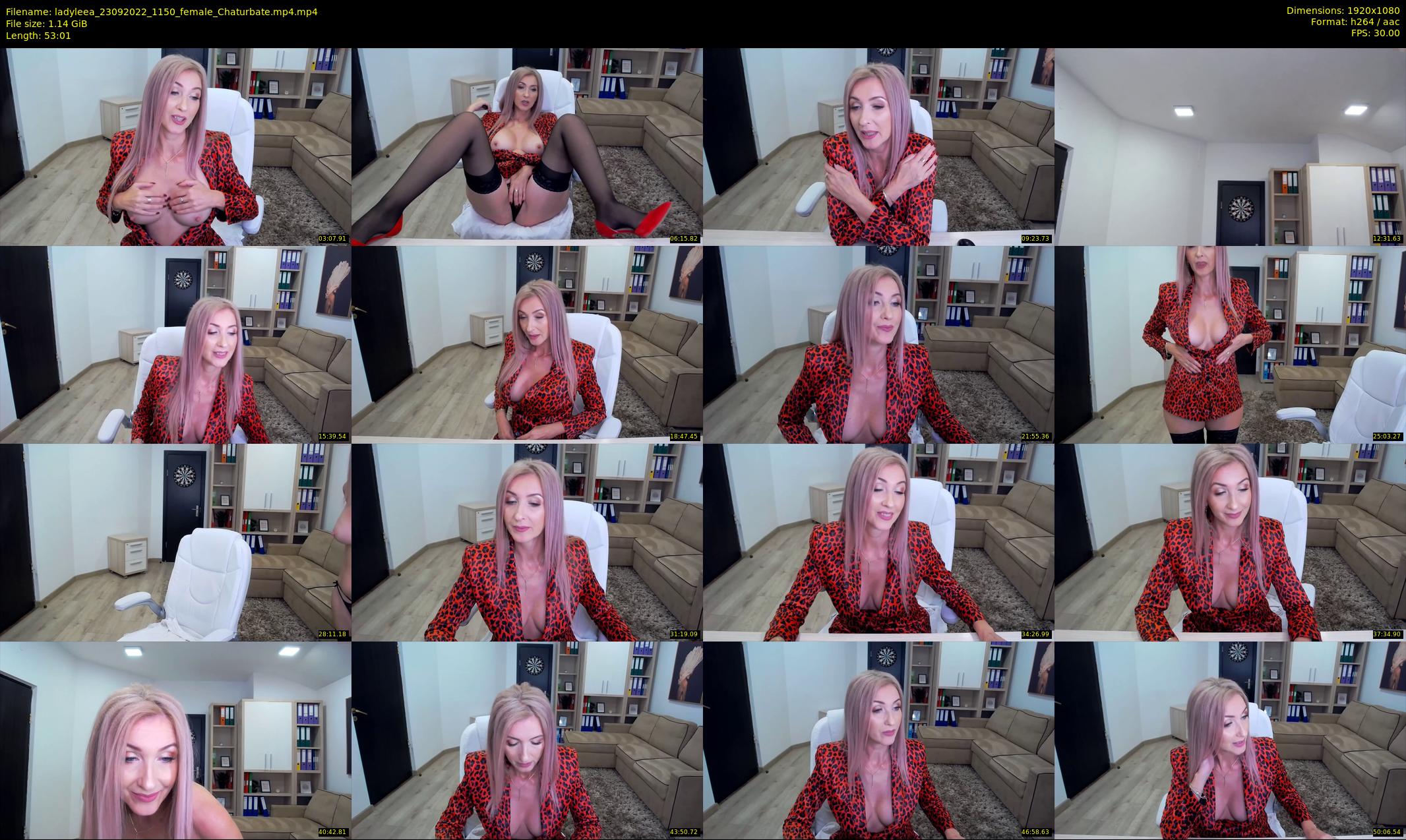 ladyleea — 54 minute Chaturbate female cam show recording, 1080p, Sep 23, 2022