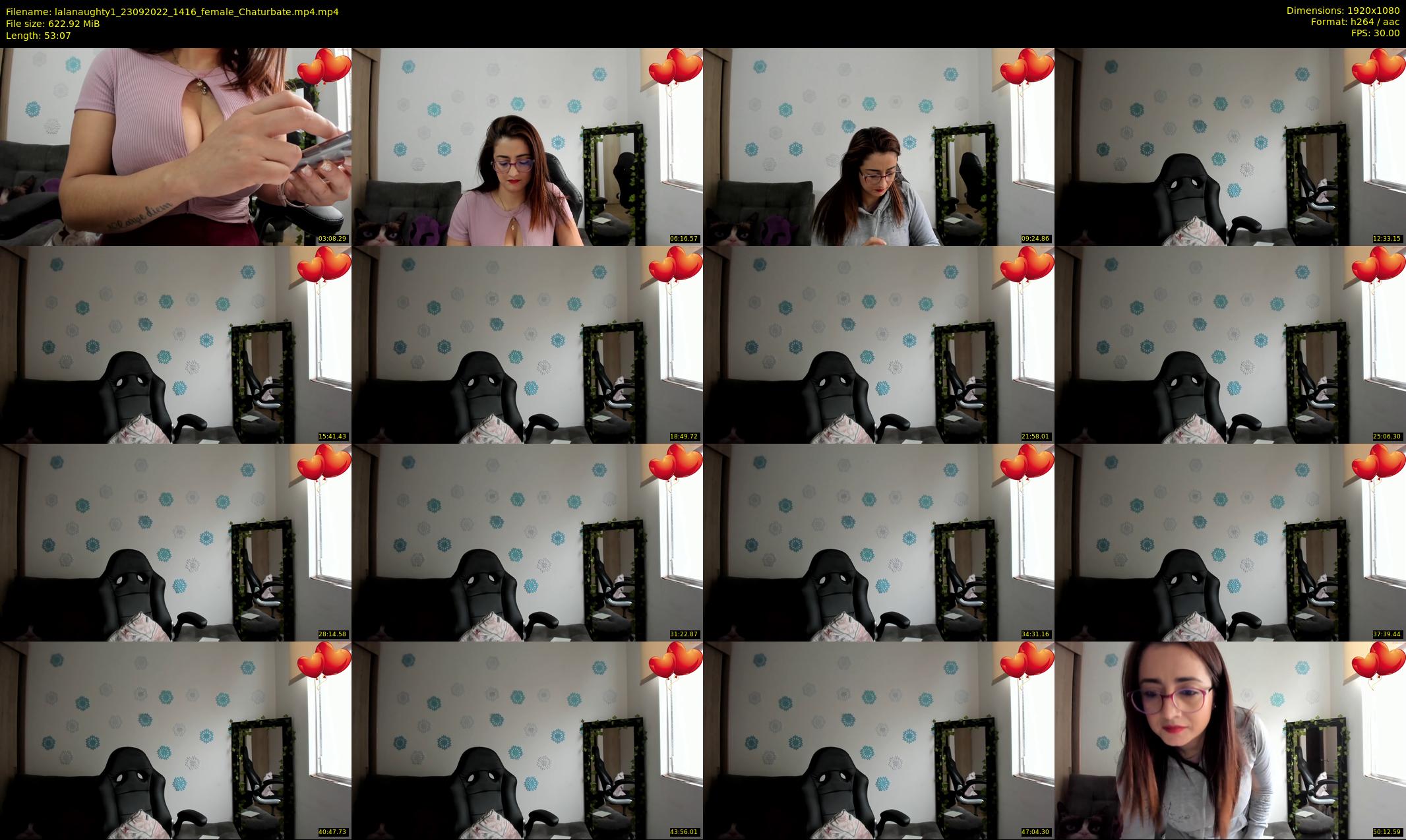 lalanaughty1 — 54 minute Chaturbate female cam show recording, 1080p, Sep 23, 2022