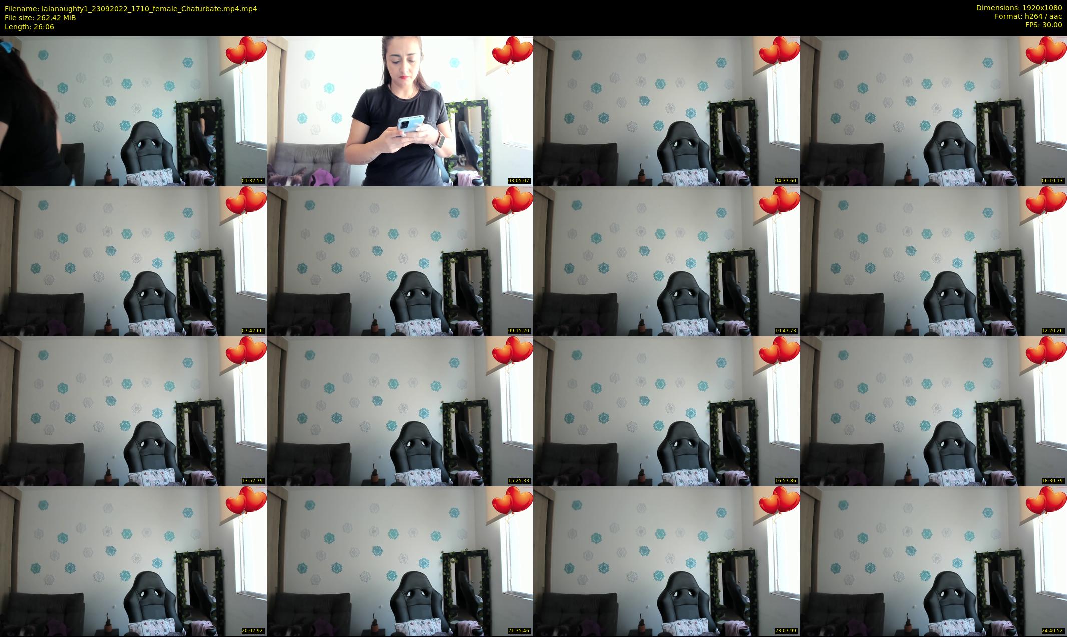 lalanaughty1 — 27 minute Chaturbate female cam show recording, 1080p, Sep 23, 2022