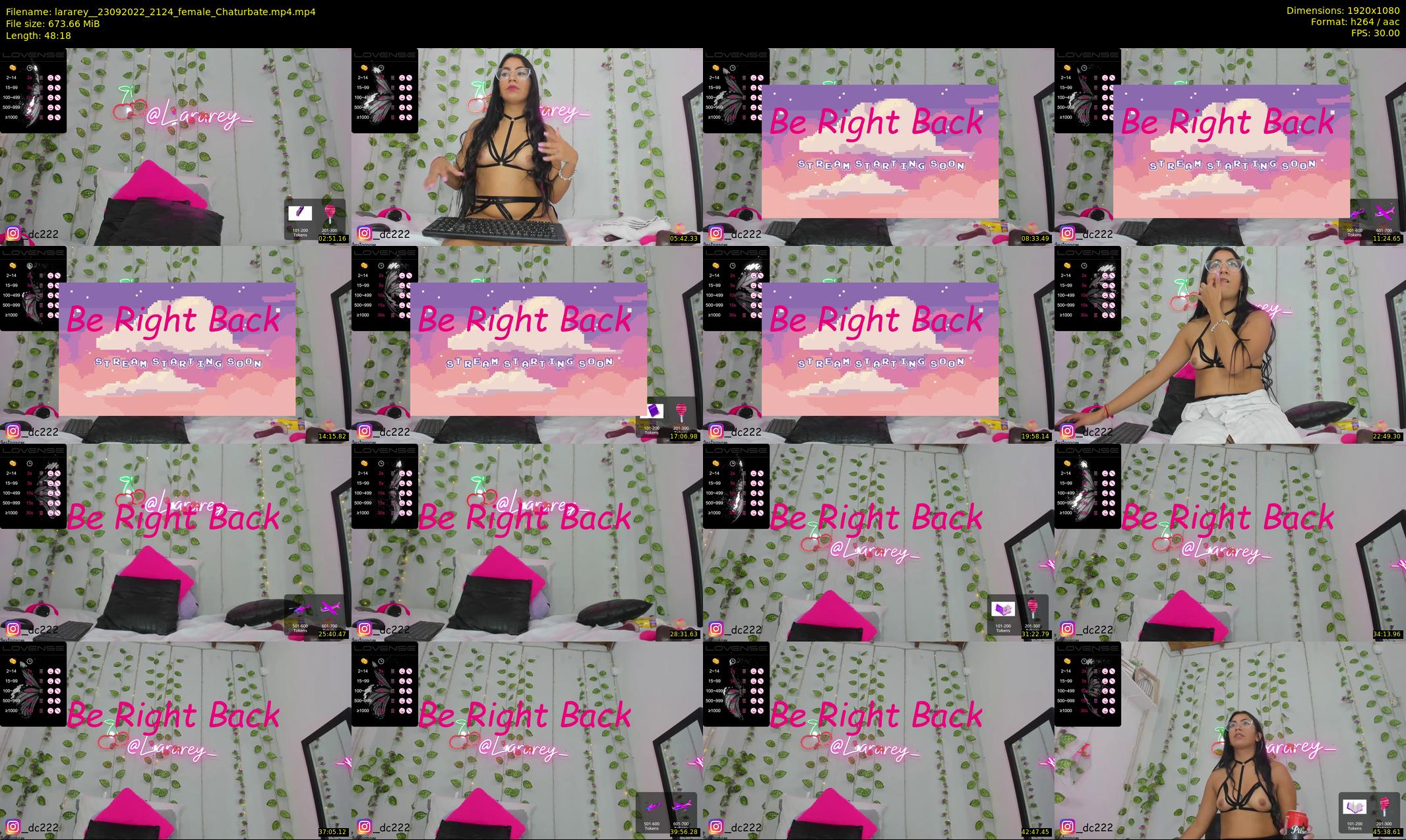lararey_ — 49 minute Chaturbate female cam show recording, 1080p, Sep 23, 2022
