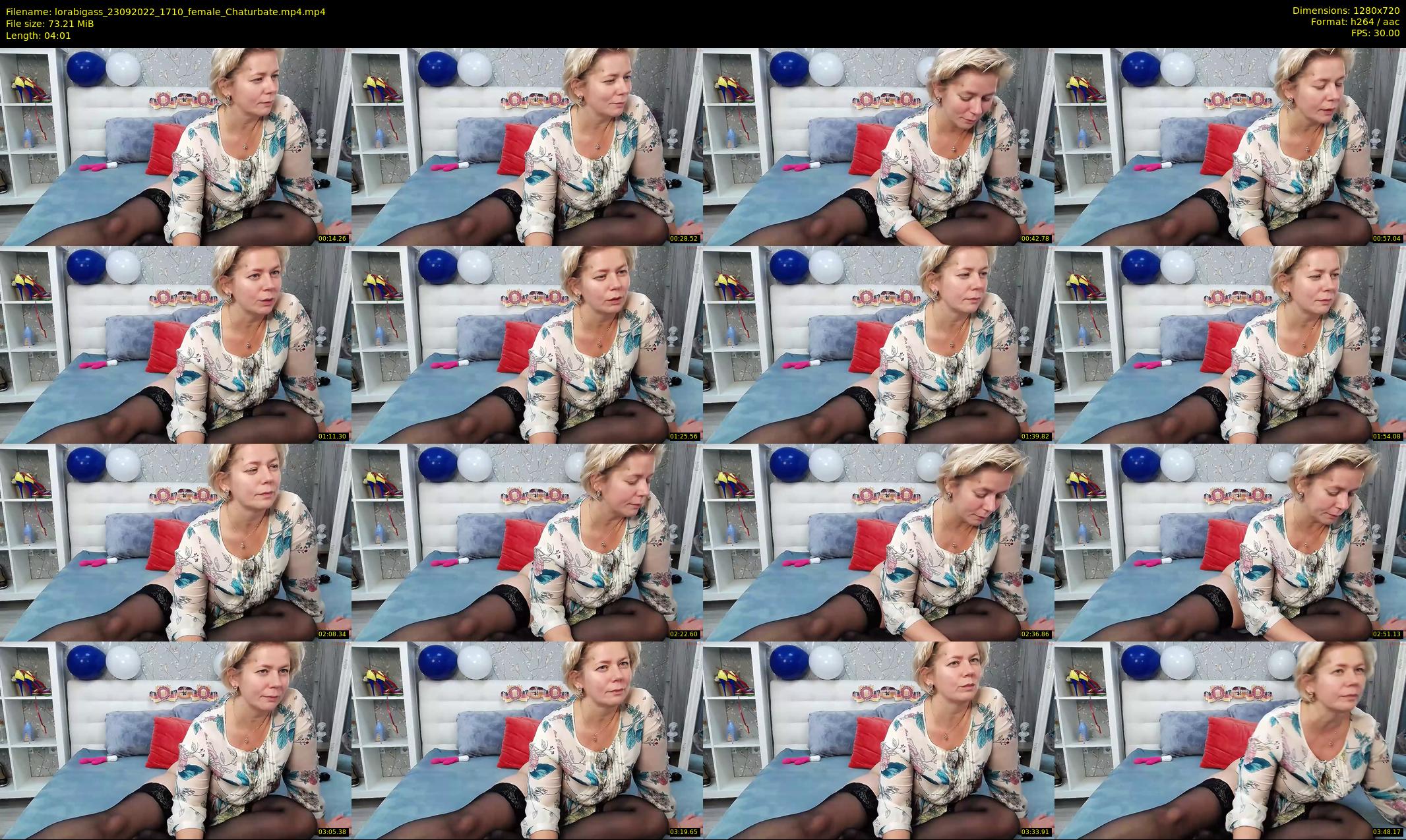 lorabigass — 5 minute Chaturbate female cam show recording, 720p, Sep 23, 2022