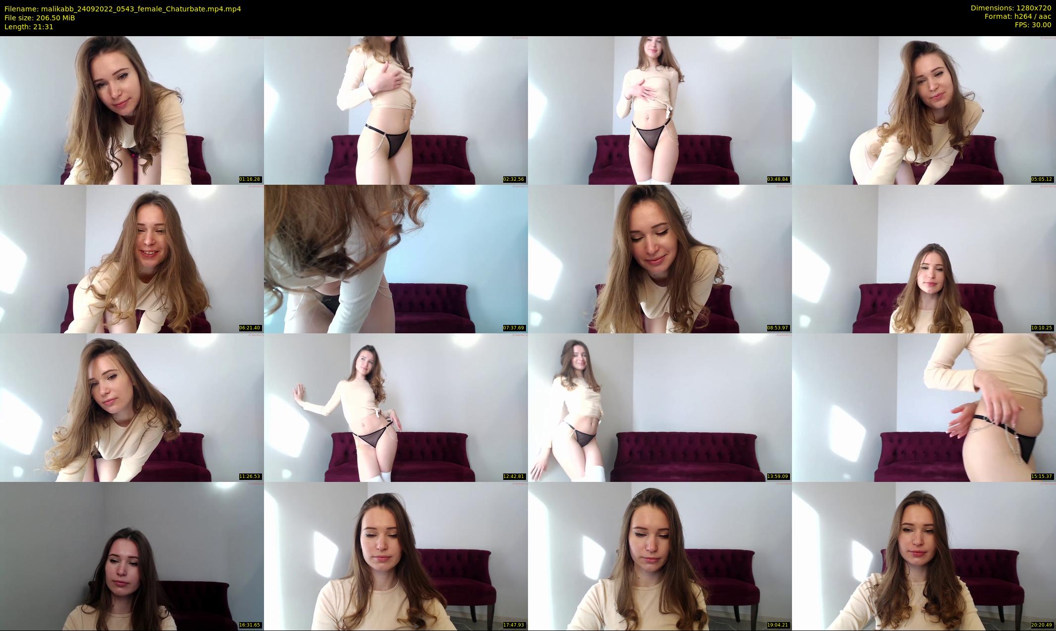 malikabb — 22 minute Chaturbate female cam show recording, 720p, Sep 24, 2022