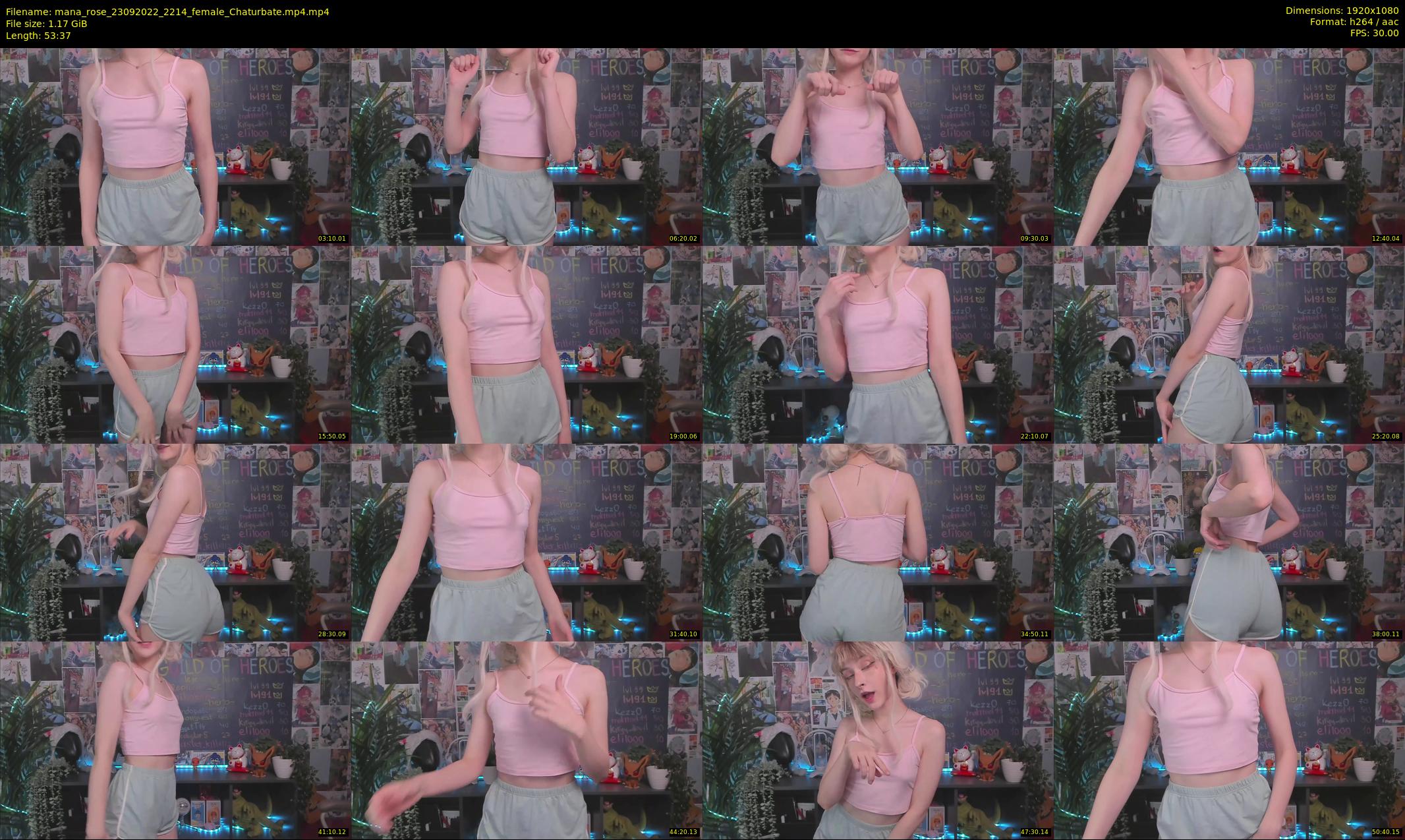 mana_rose — 54 minute Chaturbate female cam show recording, 1080p, Sep 23, 2022
