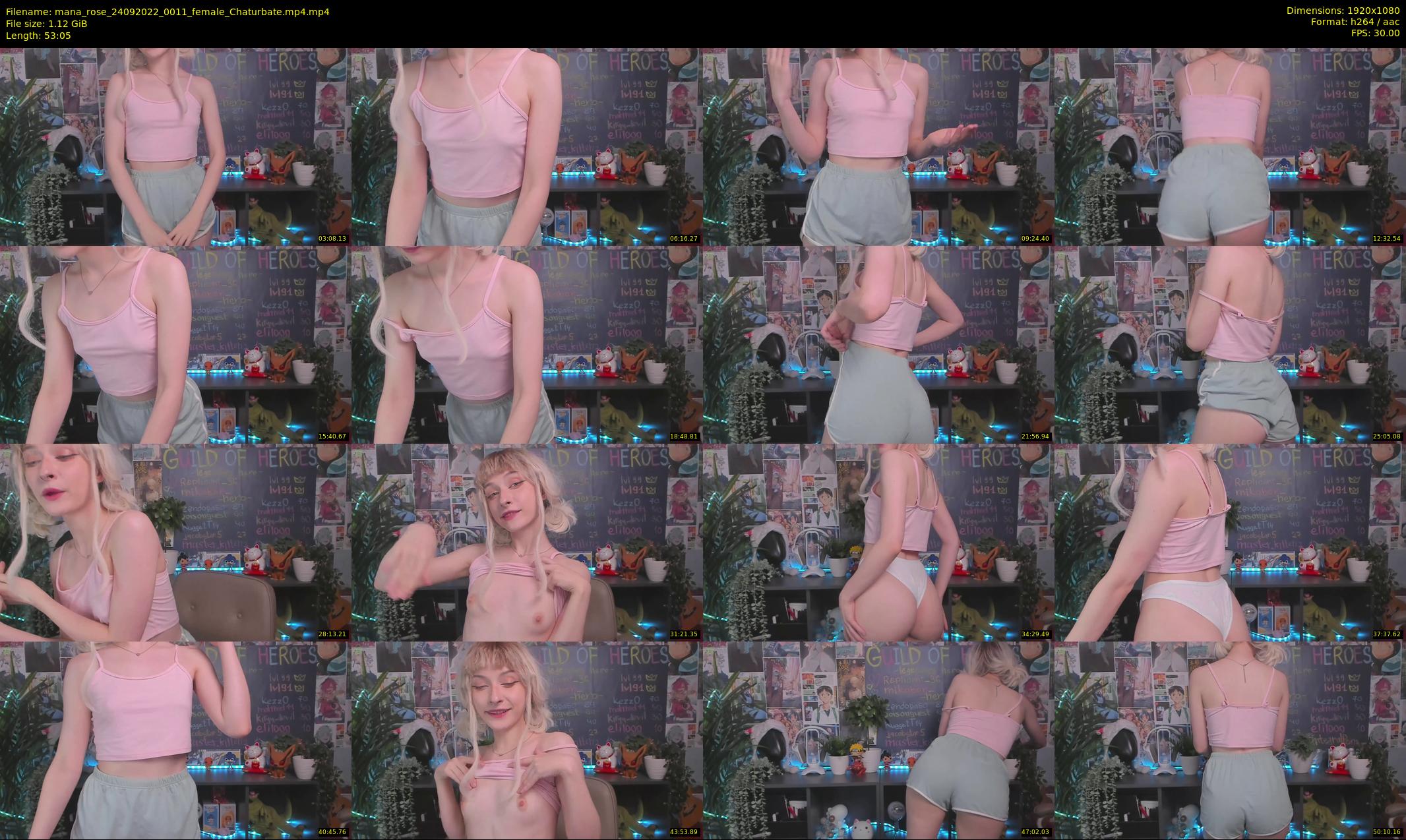 mana_rose — 54 minute Chaturbate female cam show recording, 1080p, Sep 24, 2022