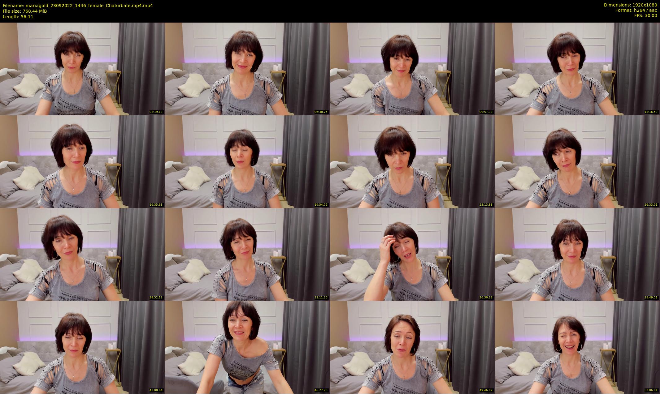 mariagold — 57 minute Chaturbate female cam show recording, 1080p, Sep 23, 2022