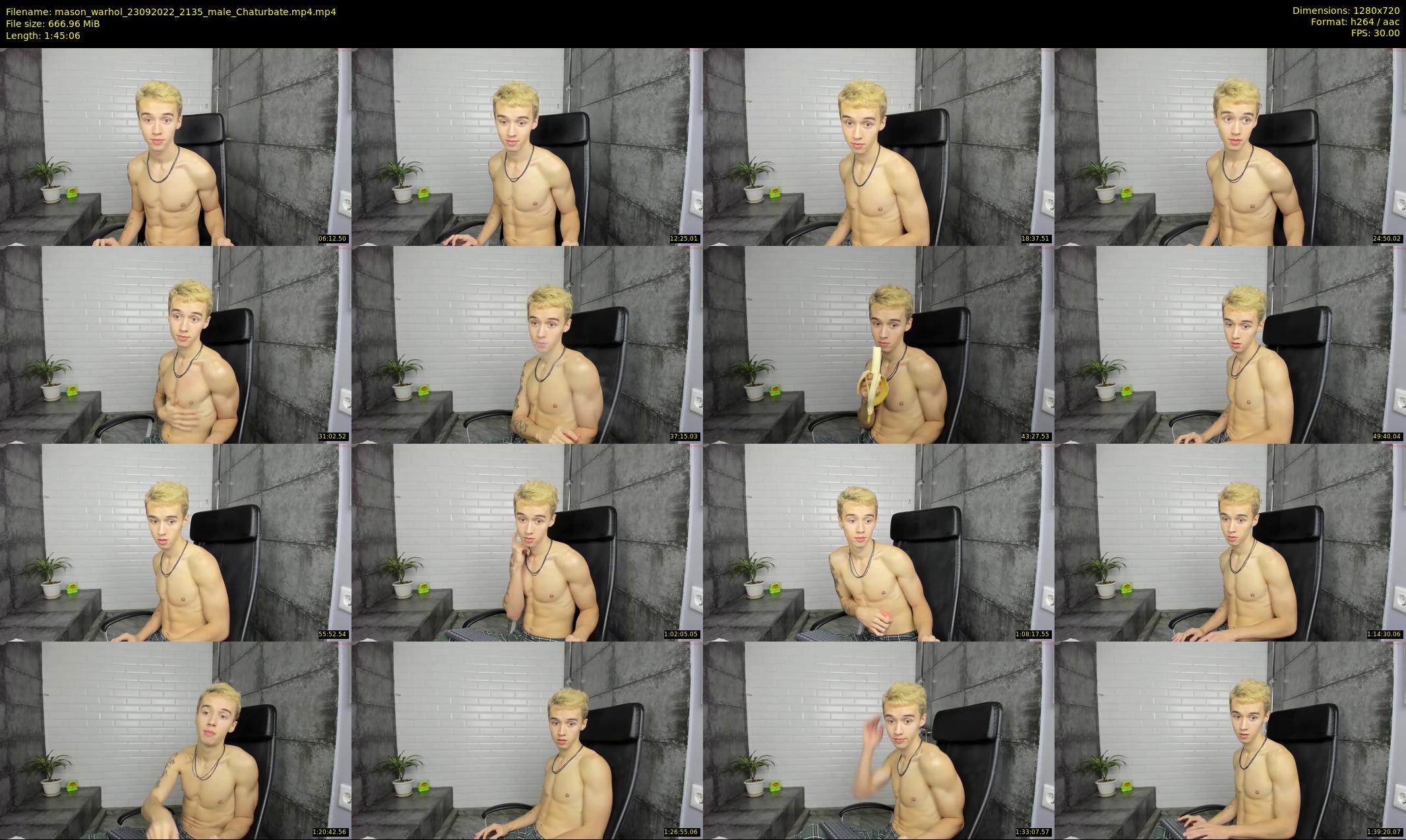 mason_warhol — 106 minute Chaturbate male cam show recording, 720p, Sep 23, 2022