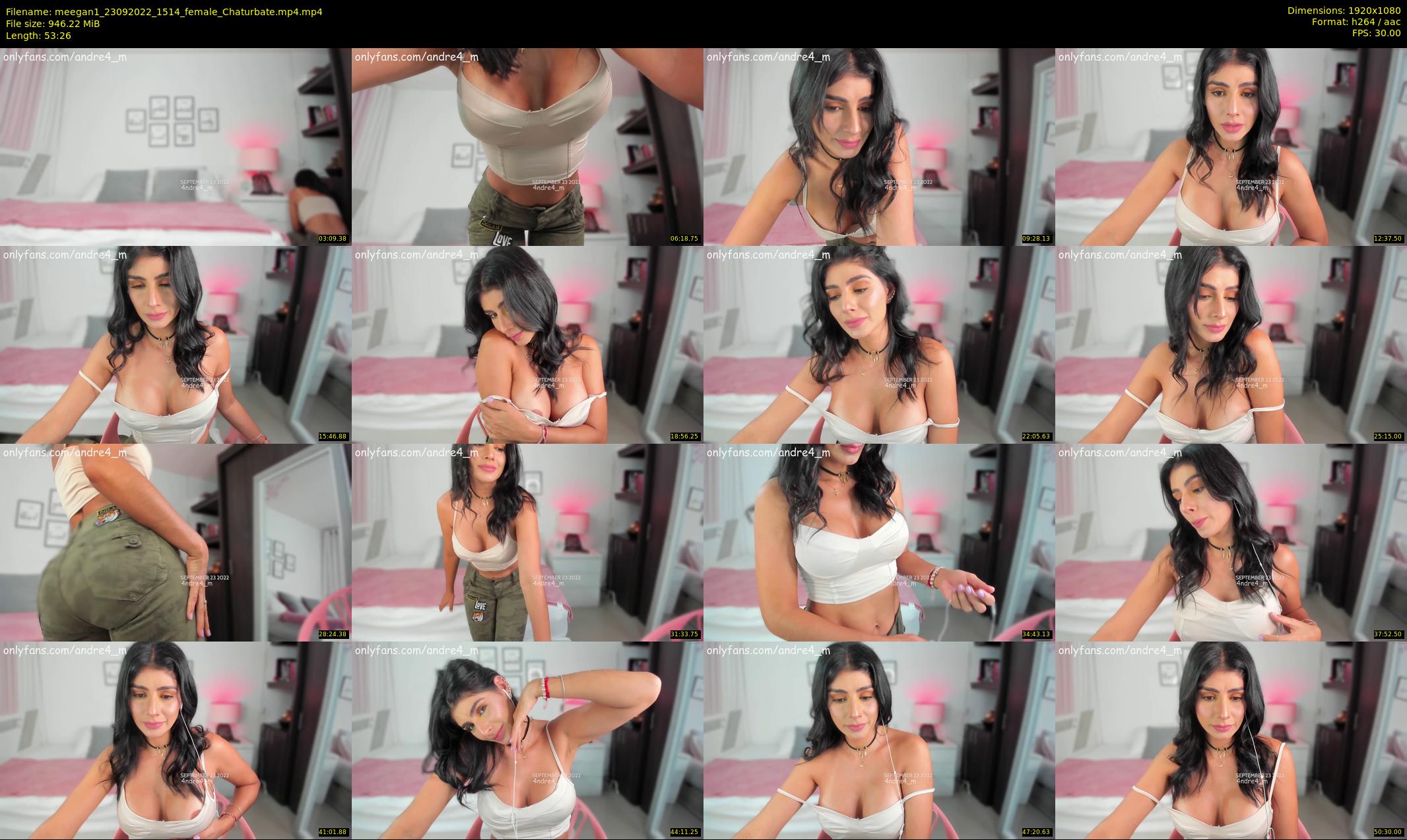meegan1 — 54 minute Chaturbate female cam show recording, 1080p, Sep 23, 2022