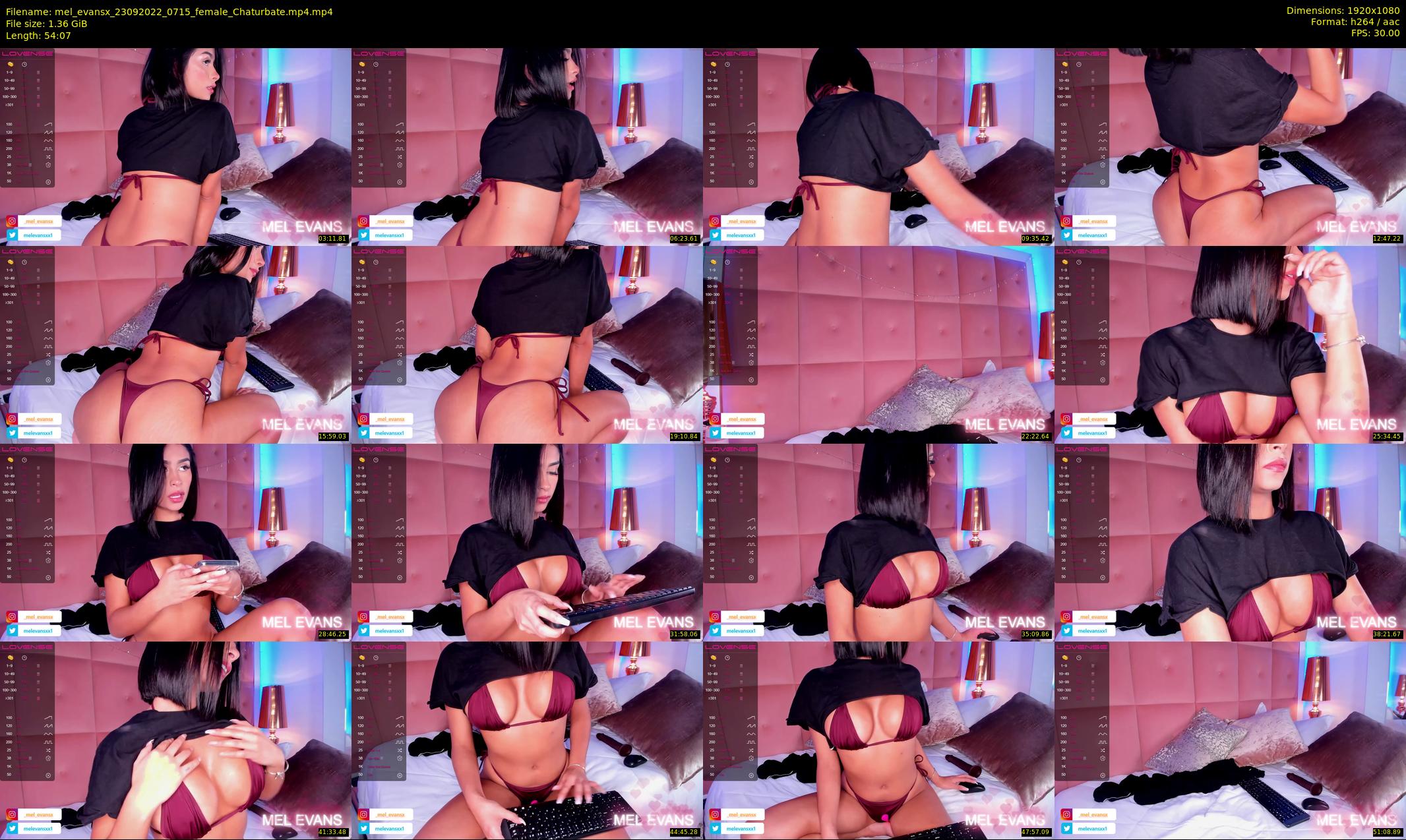 mel_evansx — 55 minute Chaturbate female cam show recording, 1080p, Sep 23, 2022