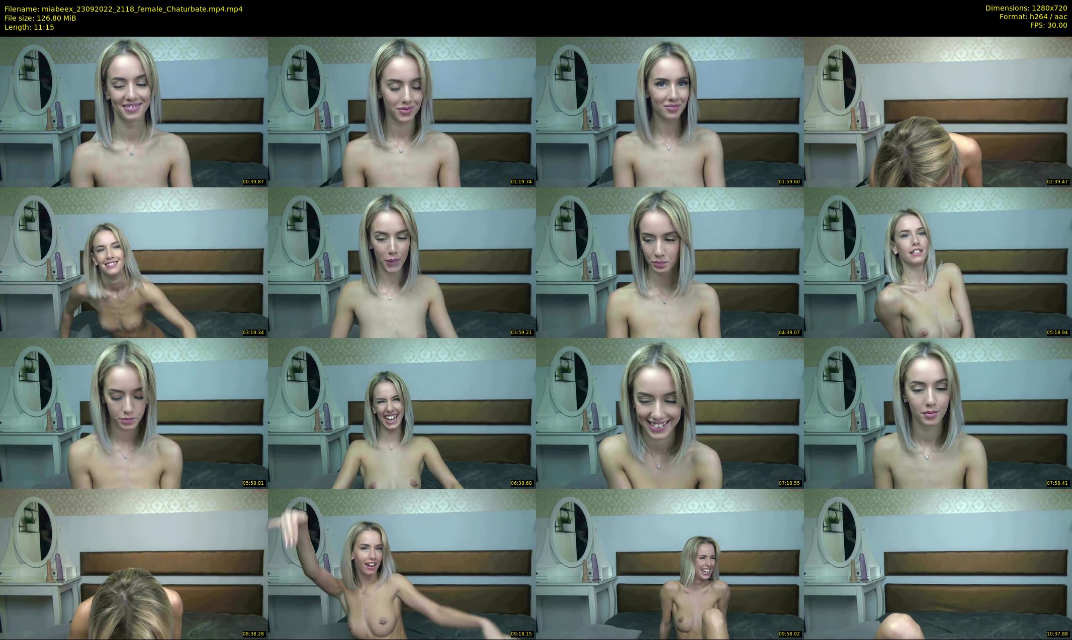 miabeex — 12 minute Chaturbate female cam show recording, 720p, Sep 23, 2022
