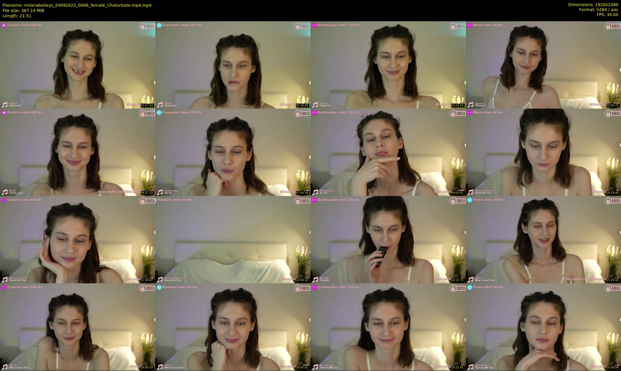 milanabaileys — 22 minute Chaturbate female cam show recording, 1080p, Sep 24, 2022