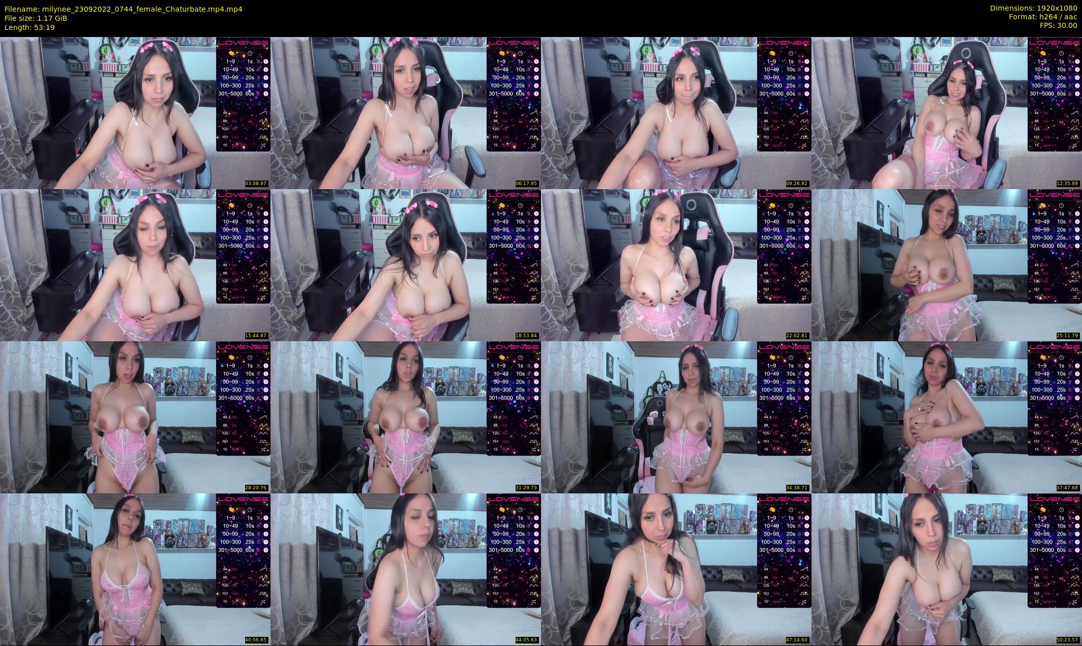 milynee — 54 minute Chaturbate female cam show recording, 1080p, Sep 23, 2022
